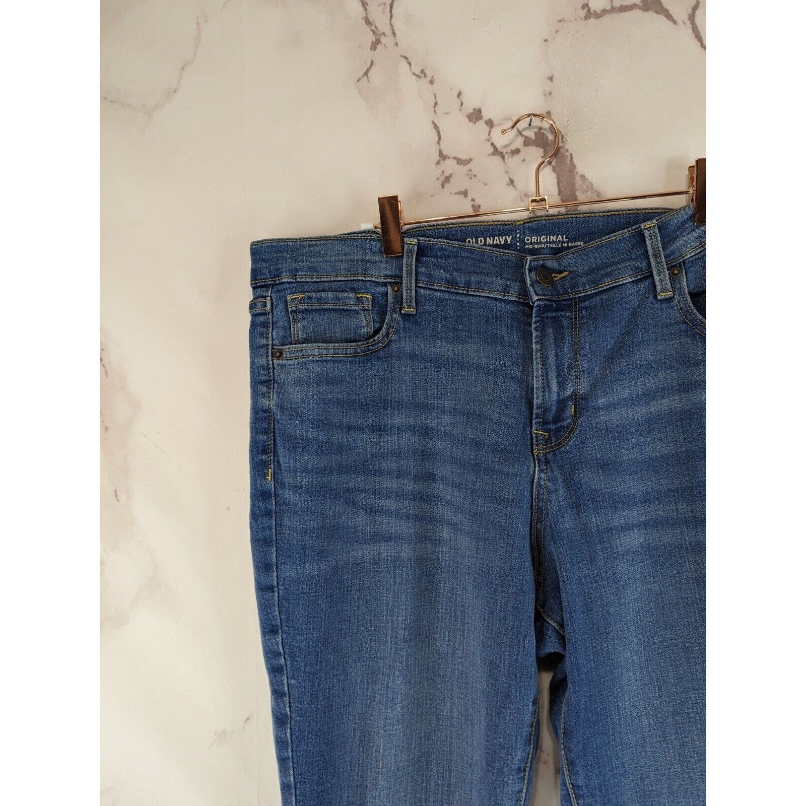 Old Navy Old Navy Jeans Womens 14 Short Mid Medium Denim Straight Size 36" / US 14 / IT 50 - 2 Thumbnail