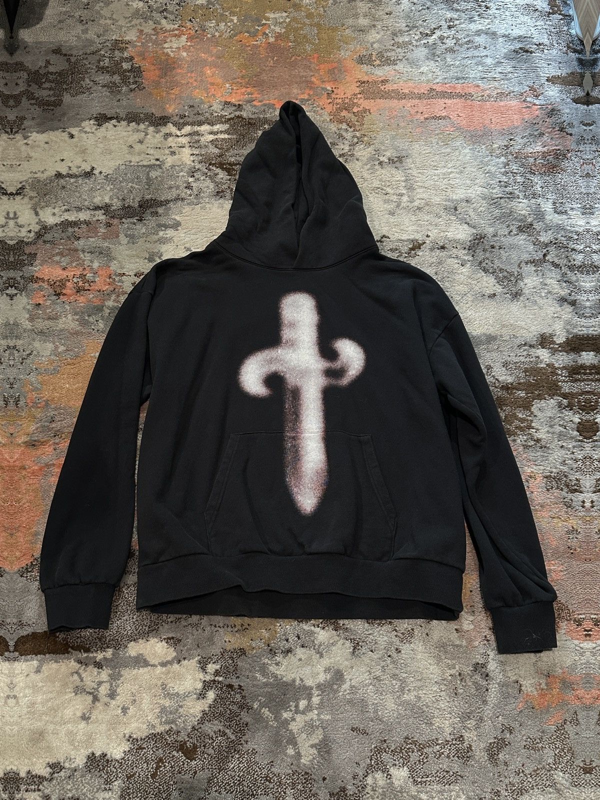 image of Drake X 21 Savage It’S All A Blur Tour Exclusive Hoodie in Black White, Men's (Size 2XL)