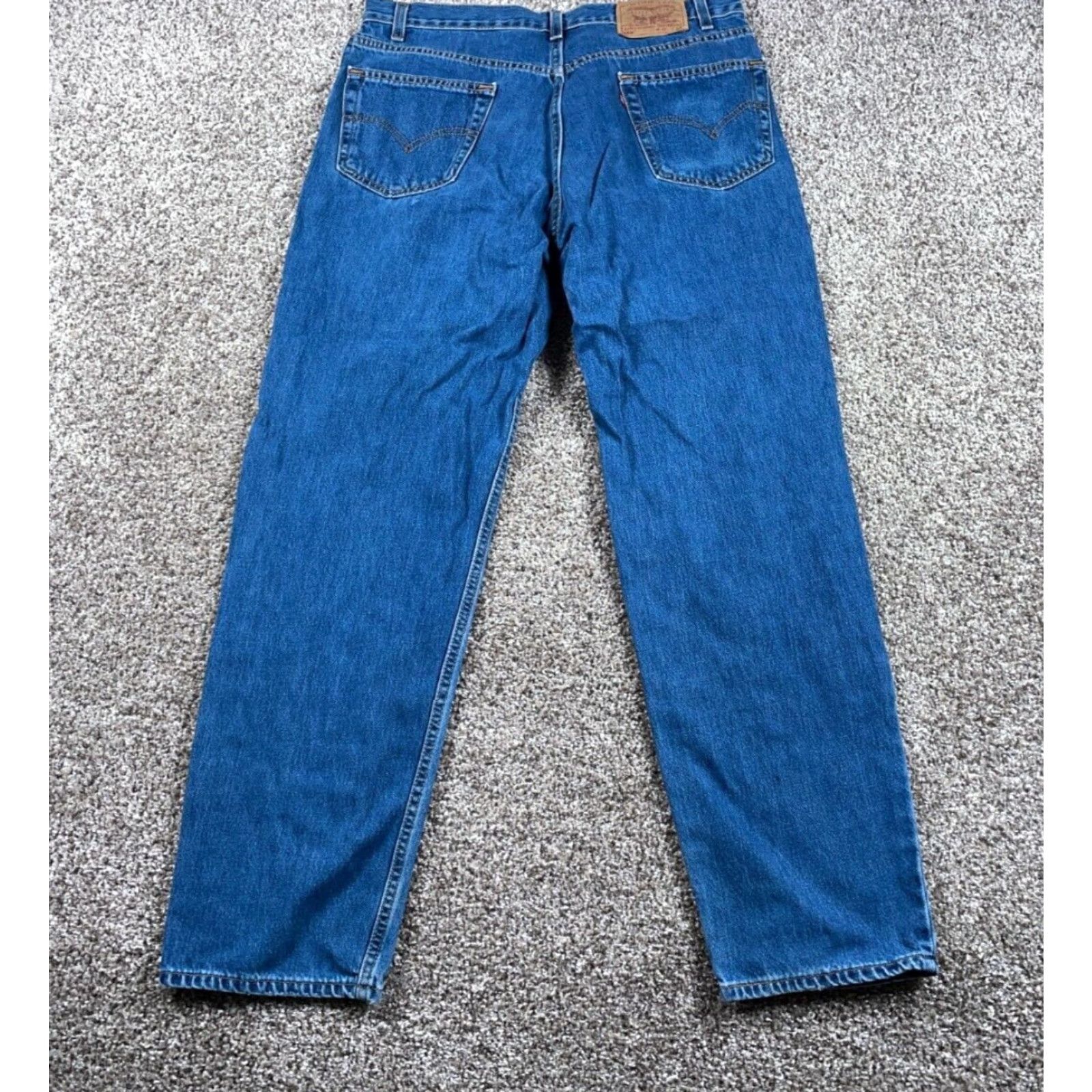 Levi's VINTAGE Levi's 550 Relaxed Fit Tapered Leg Jeans Men's 35/31 Blue 90s Retro Size US 35 - 2 Thumbnail