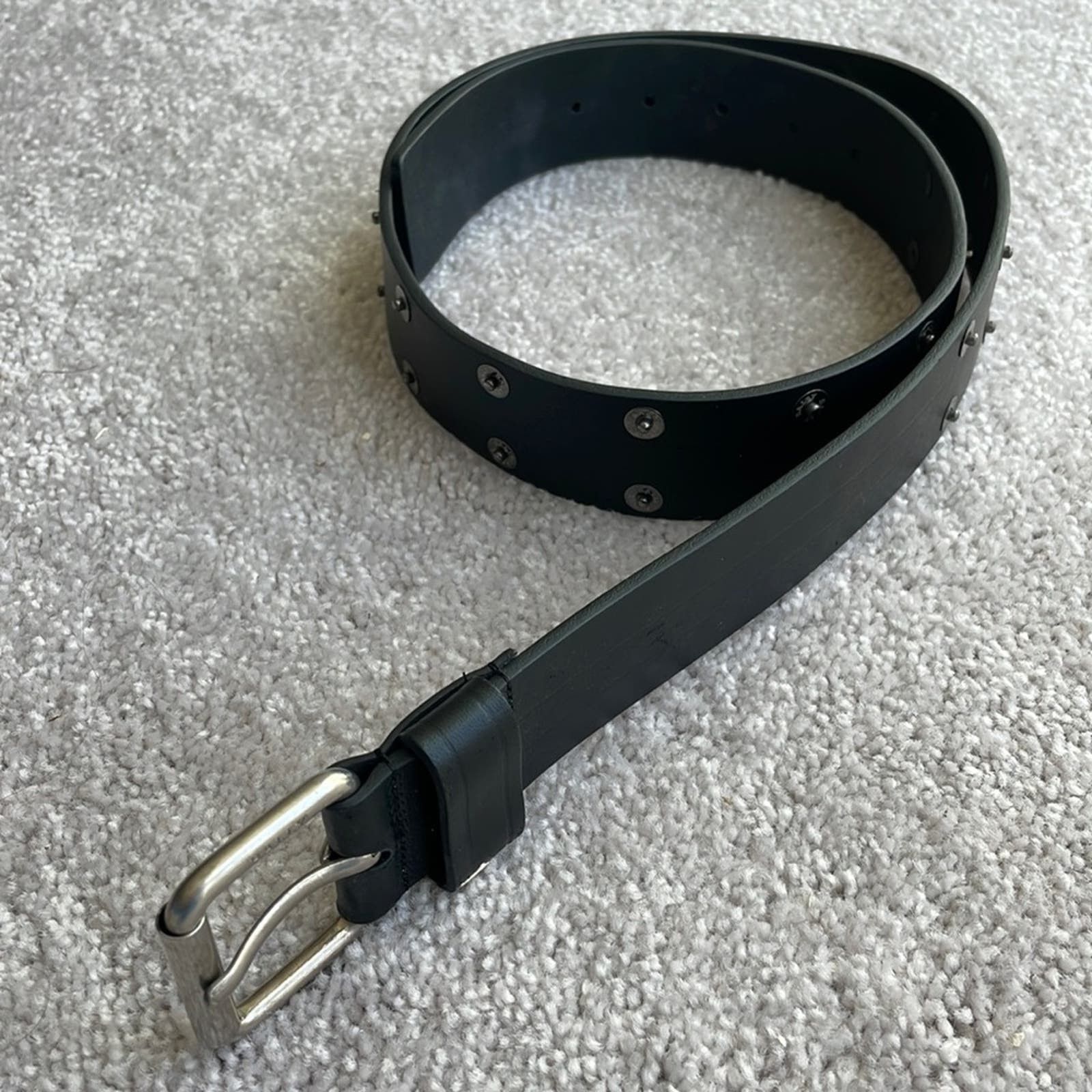 image of Bally Vintage Leather Belt in Black, Women's