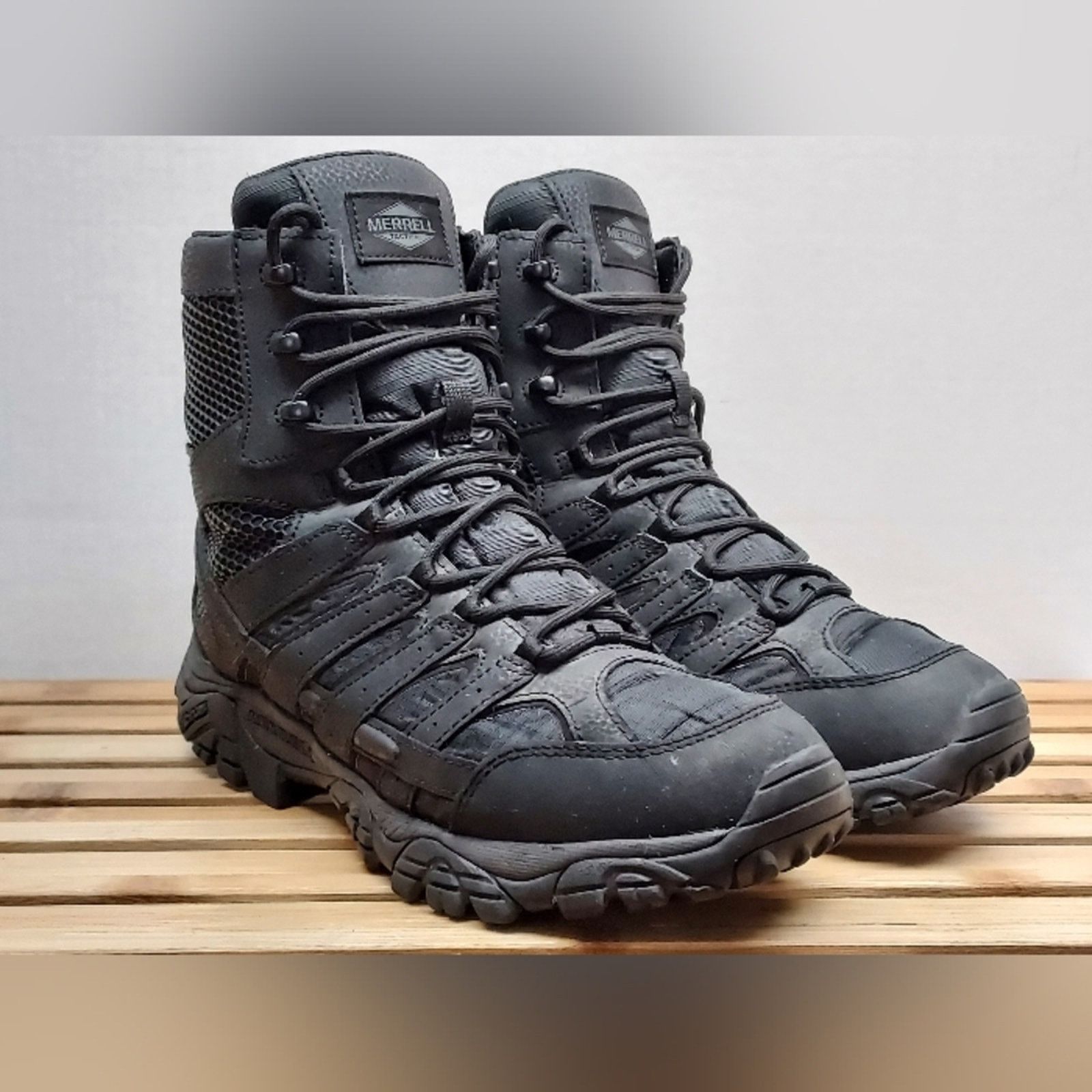 Merrell Merrell Mens Black Tactical Ankle Zip Boots Size 11 Size US 11 / EU 44 - 1 Thumbnail