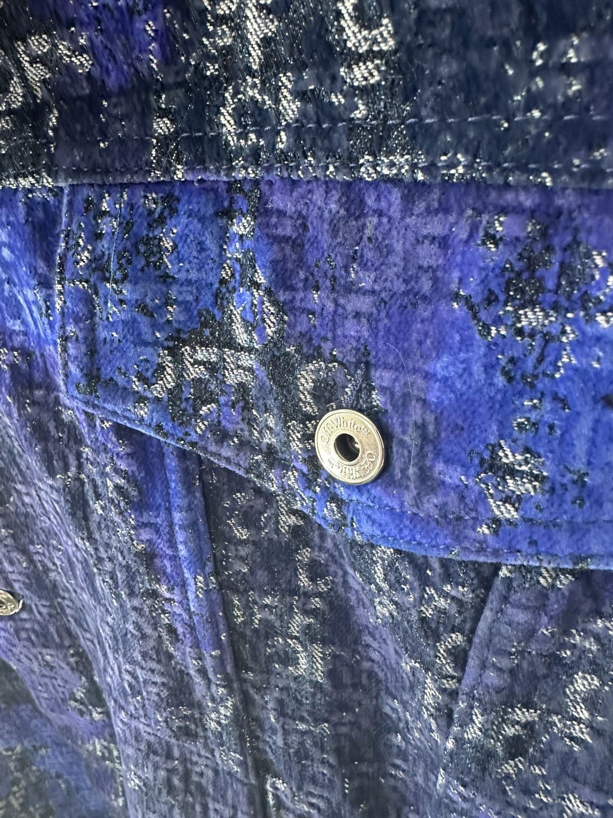 Off-White OFF-WHITE VELVET BUTTON DOWN JACKET Size US XL / EU 56 / 4 - 12 Thumbnail
