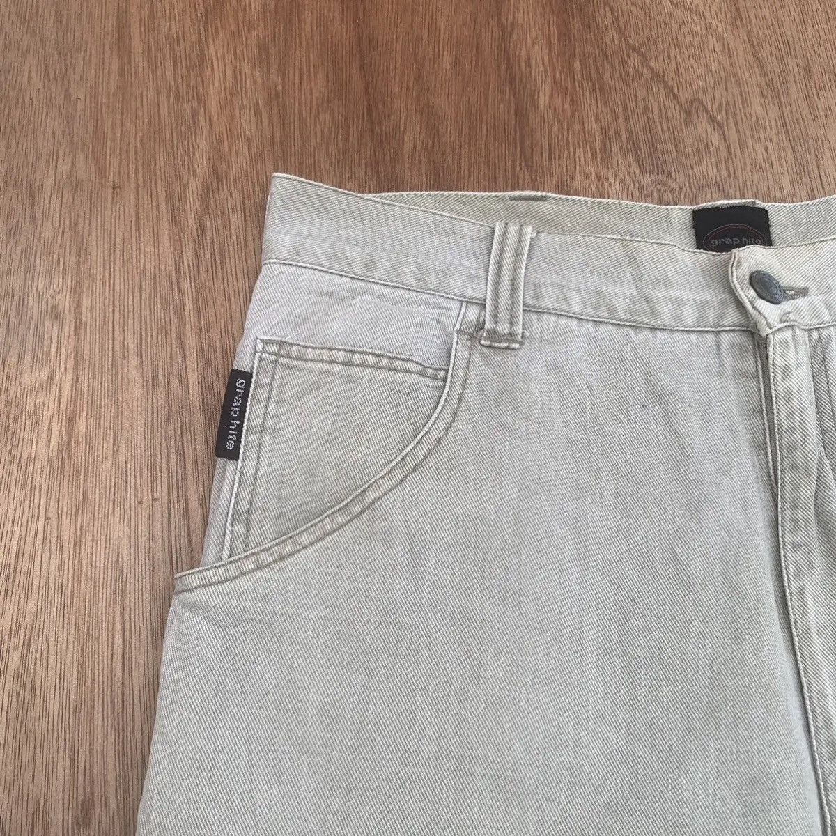 Japanese Brand BAGGY VINTAGE GRAP HITE TROUSERS SKATE GANG FADED PANTS Size US 30 / EU 46 - 3 Thumbnail