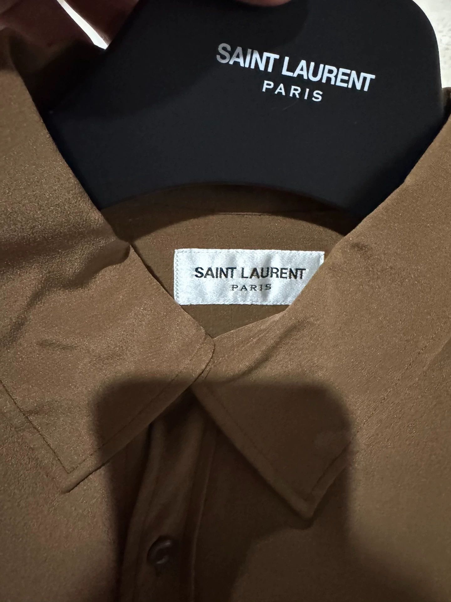 Saint Laurent Paris Saint Laurent's new show caramel shirt Size US M / EU 48-50 / 2 - 5 Thumbnail