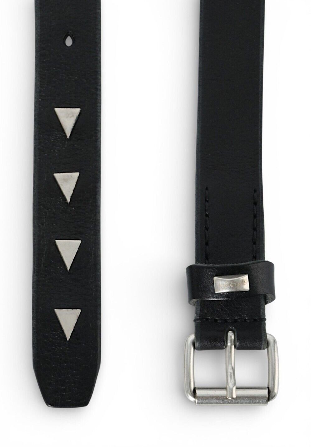 Our Legacy Arrow Head Black Leather Belt Size 32 - 1 Thumbnail