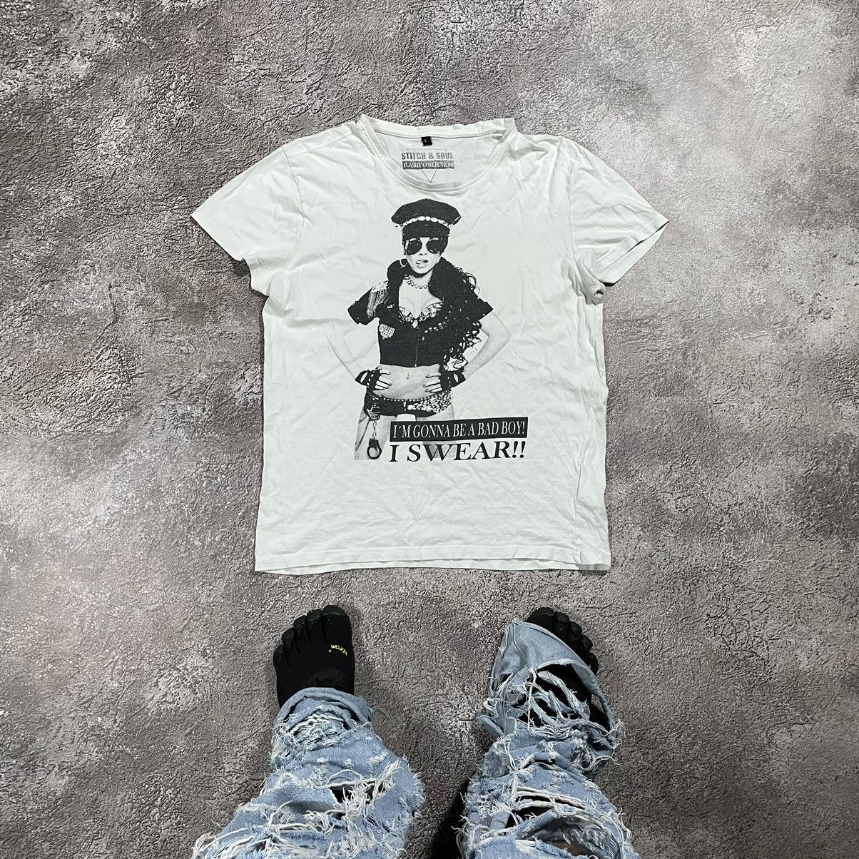 Vintage Vintage Y2K Graphic Tee Sun Faded Streetwear Archive Boxy M Size US M / EU 48-50 / 2 - 1 Thumbnail