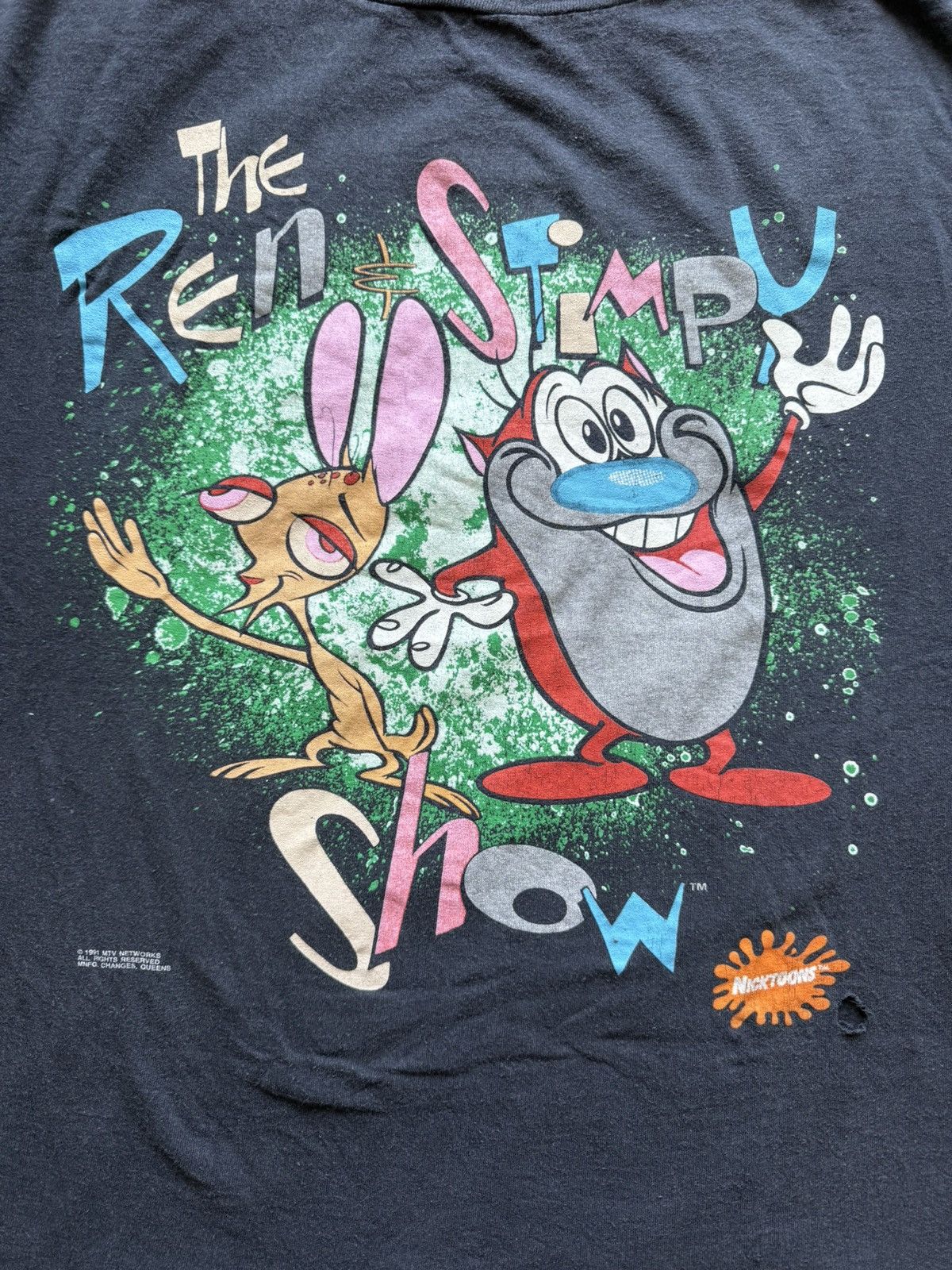 Mtv × Nickelodeon × Vintage Vintage ren and stimpy t shirt Size US L / EU 52-54 / 3 - 2 Thumbnail