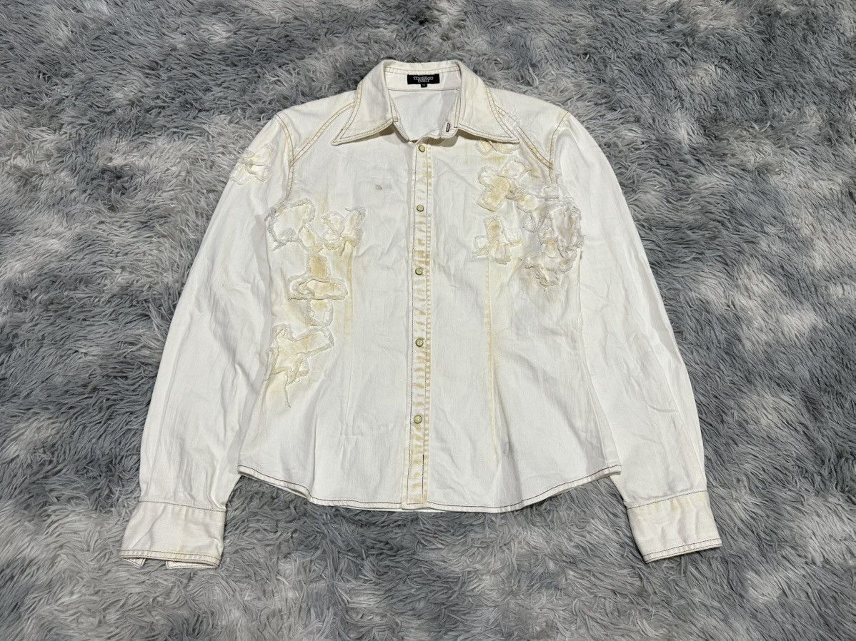 Tornado Mart 🔥Y2K Archived Tornado Mart Distressed Frayed Bandage Shirt Size US M / EU 48-50 / 2 - 2 Thumbnail