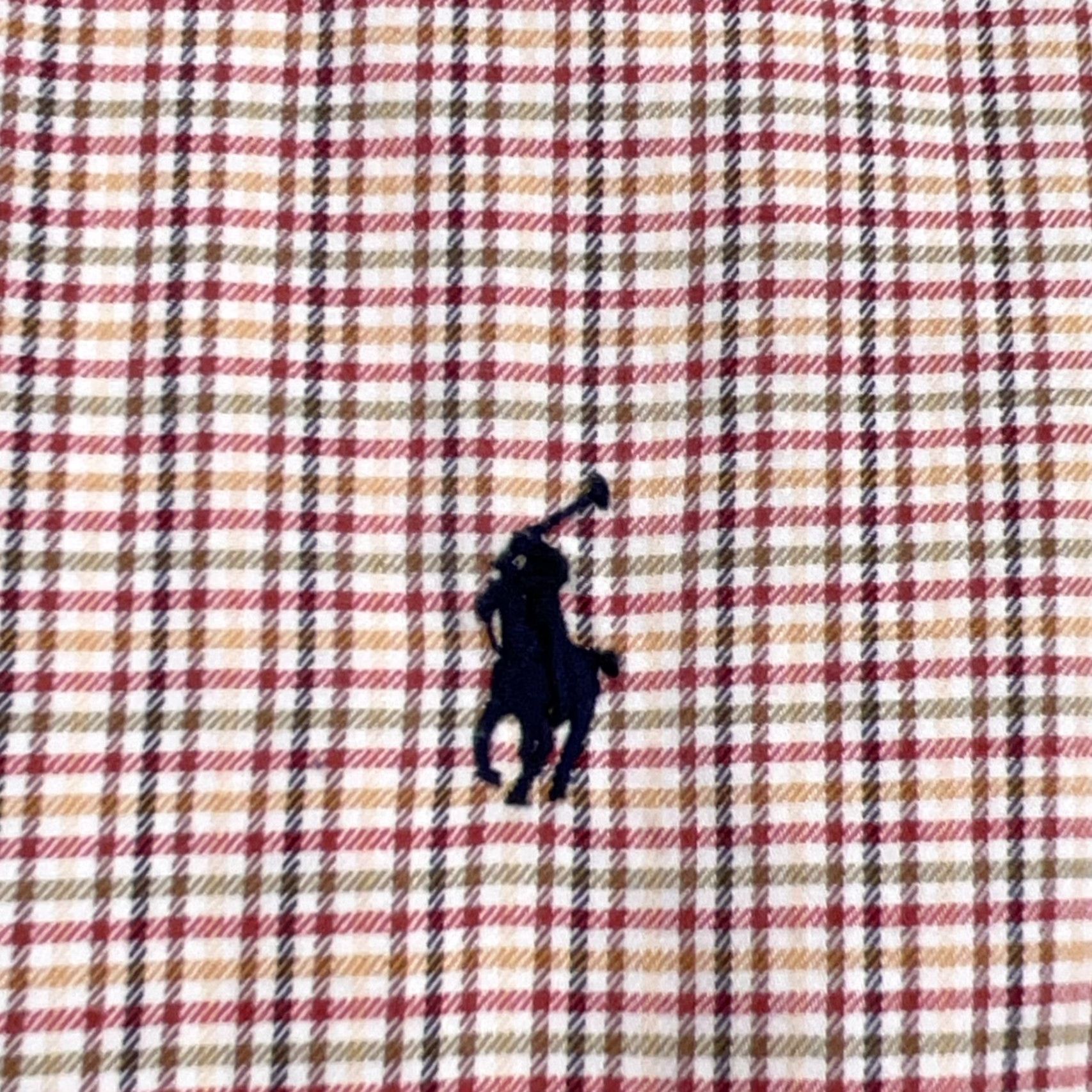 Ralph Lauren Ralph Lauren Shirt Men Large Medium Tan Plaid Button Up Blake Dress Tattersall K Size 40R - 3 Thumbnail