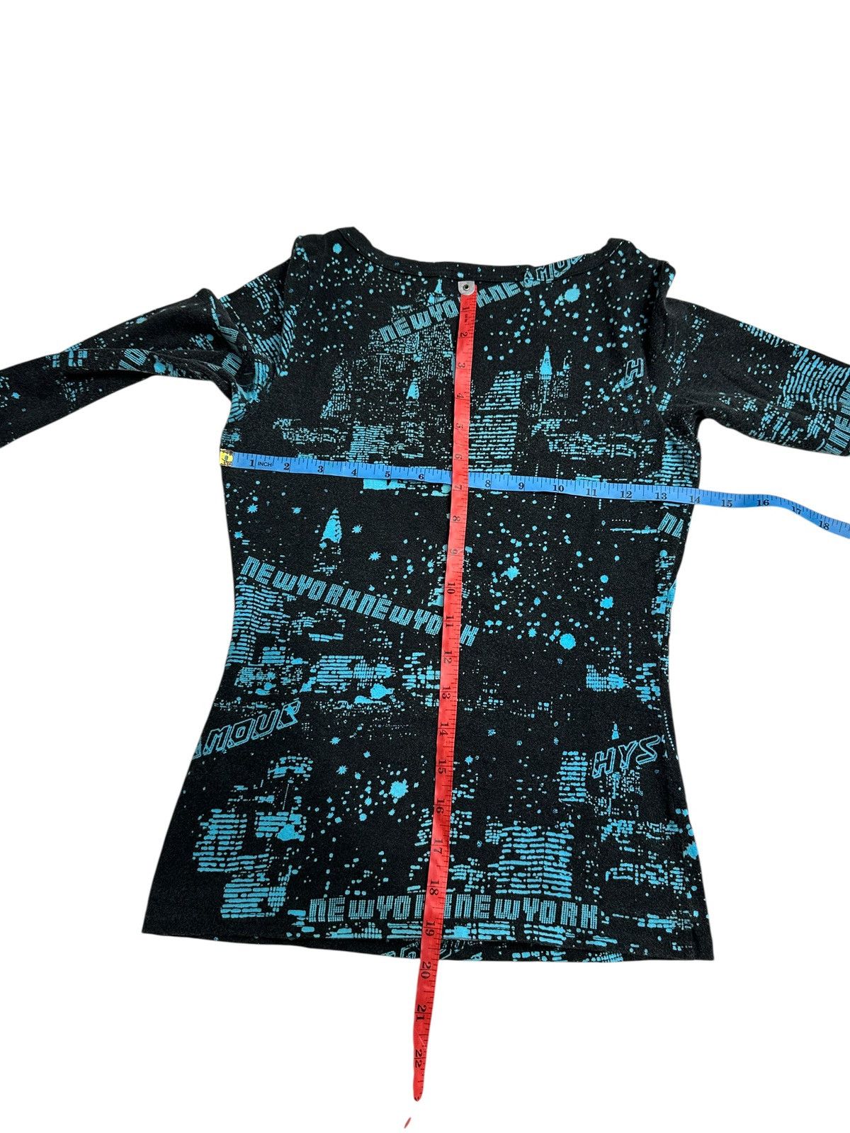 Hysteric Glamour 2000s HYSTERIC GLAMOUR NEWYORK LONGSLEEVE FULLPRINT TEE Size XS / US 0-2 / IT 36-38 - 8 Thumbnail