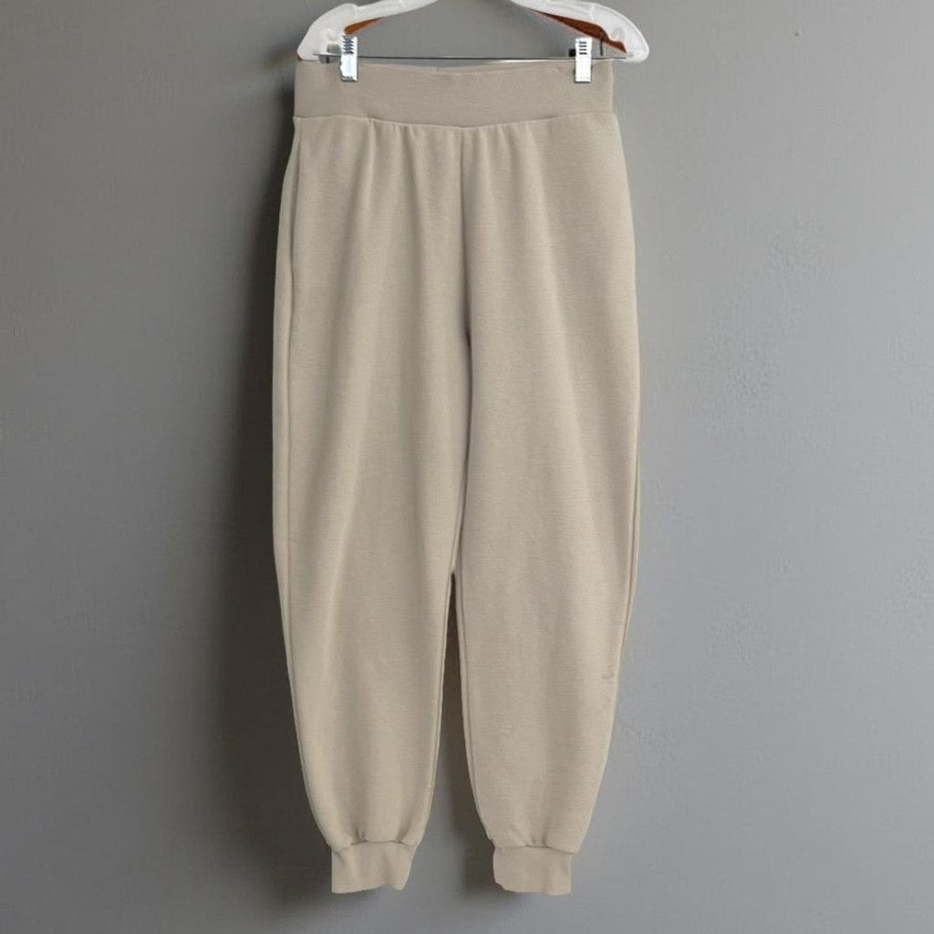 Zara Zara LARGE Beige Jogger Pants Size 32" / US 10 / IT 46 - 1 Thumbnail
