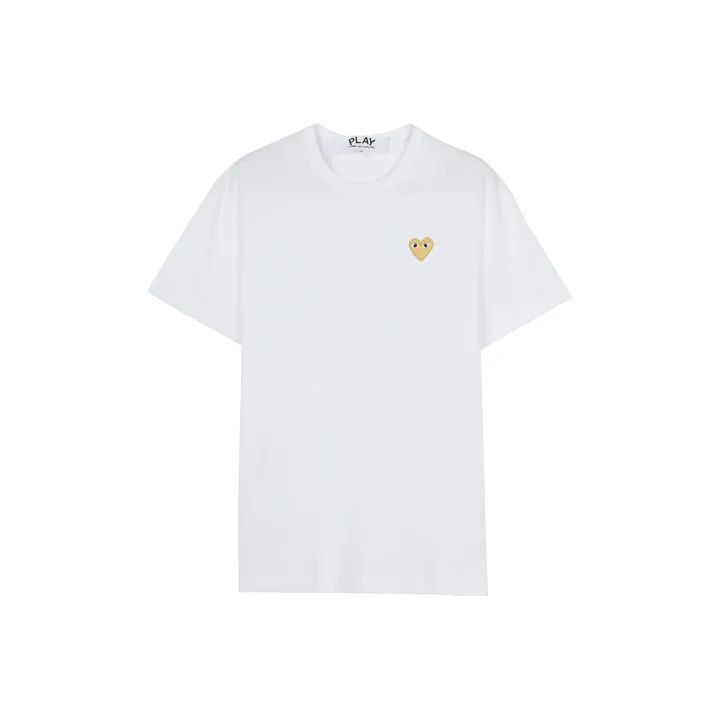 Comme des Garcons Comme des Garçons Play White Heart Short Sleeve T-Shirt 0079 Size US S / EU 44-46 / 1 - 1 Thumbnail