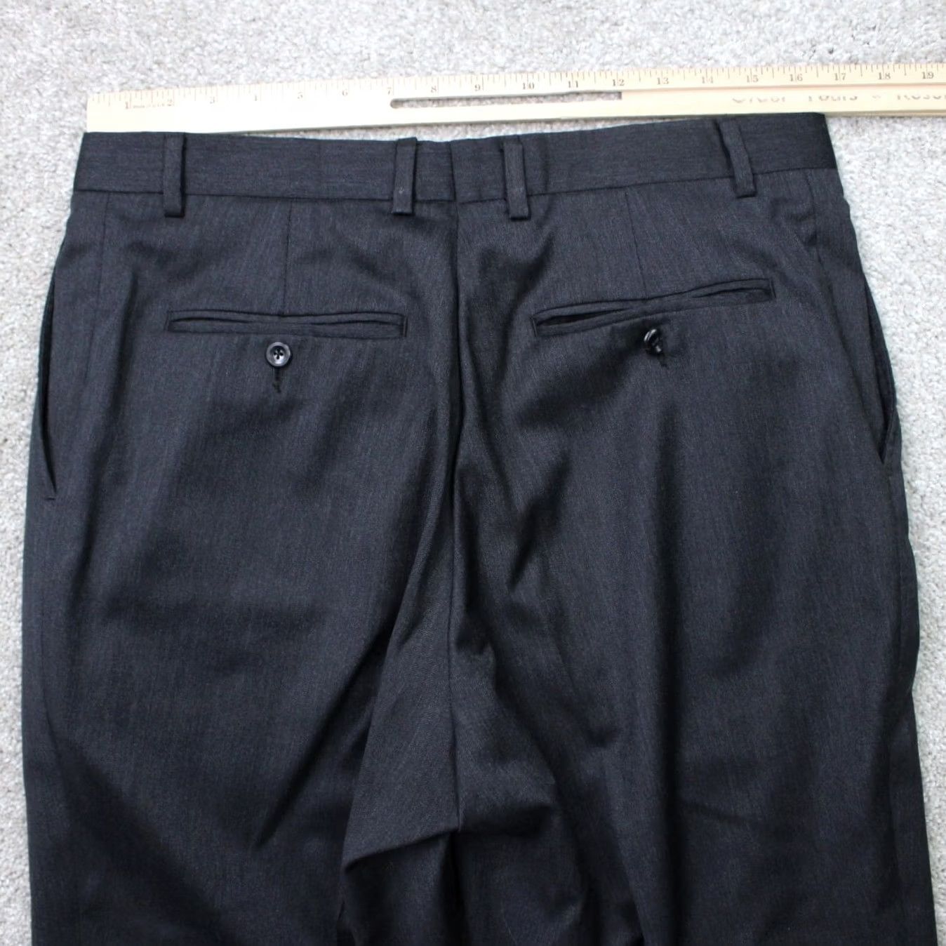 Jos. A. Bank Jos. A. Bank Dress Pants Mens 34x30 Black Tailored Fit 100% Wool Regular Straight Front Dress Pants Mens Black Wool 34x30 Size US 34 / EU 50 - 6 Thumbnail