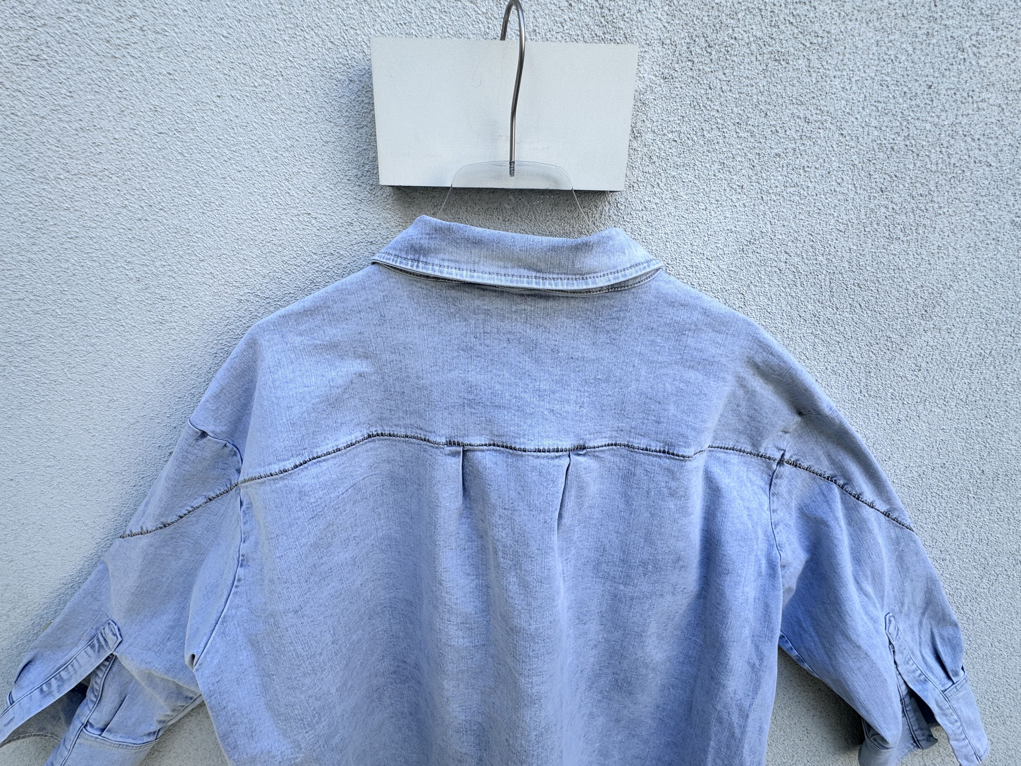 Thom Krom THOM KROM Unisex Oversized Blue Jeans Shirt Size M to XL Size US M / EU 48-50 / 2 - 11 Thumbnail
