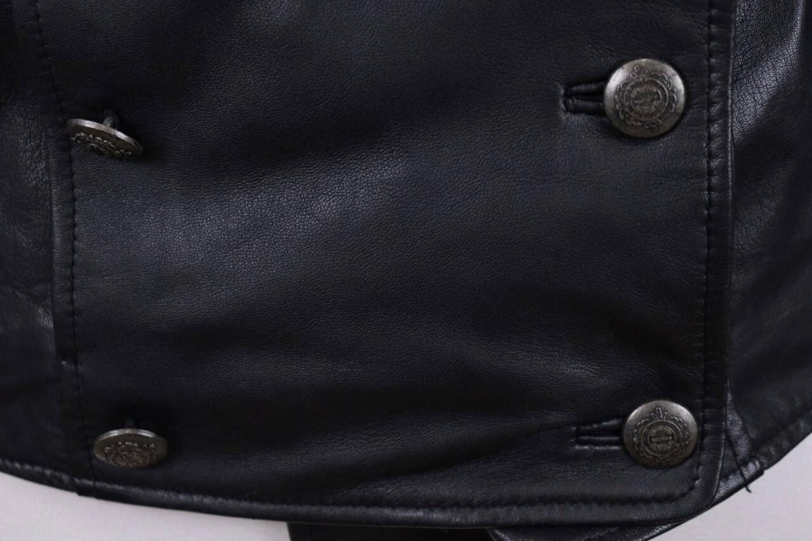 Other Maje Black Double Breast Button Leather Jacket Size 46 Size M / US 6-8 / IT 42-44 - 3 Thumbnail