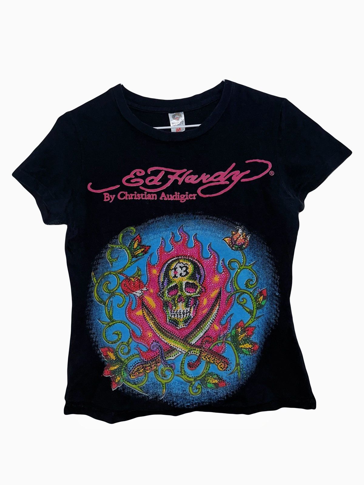 Ed Hardy Ed Hardy rhinestone skull top☠️ Size M / US 6-8 / IT 42-44 - 1 Thumbnail