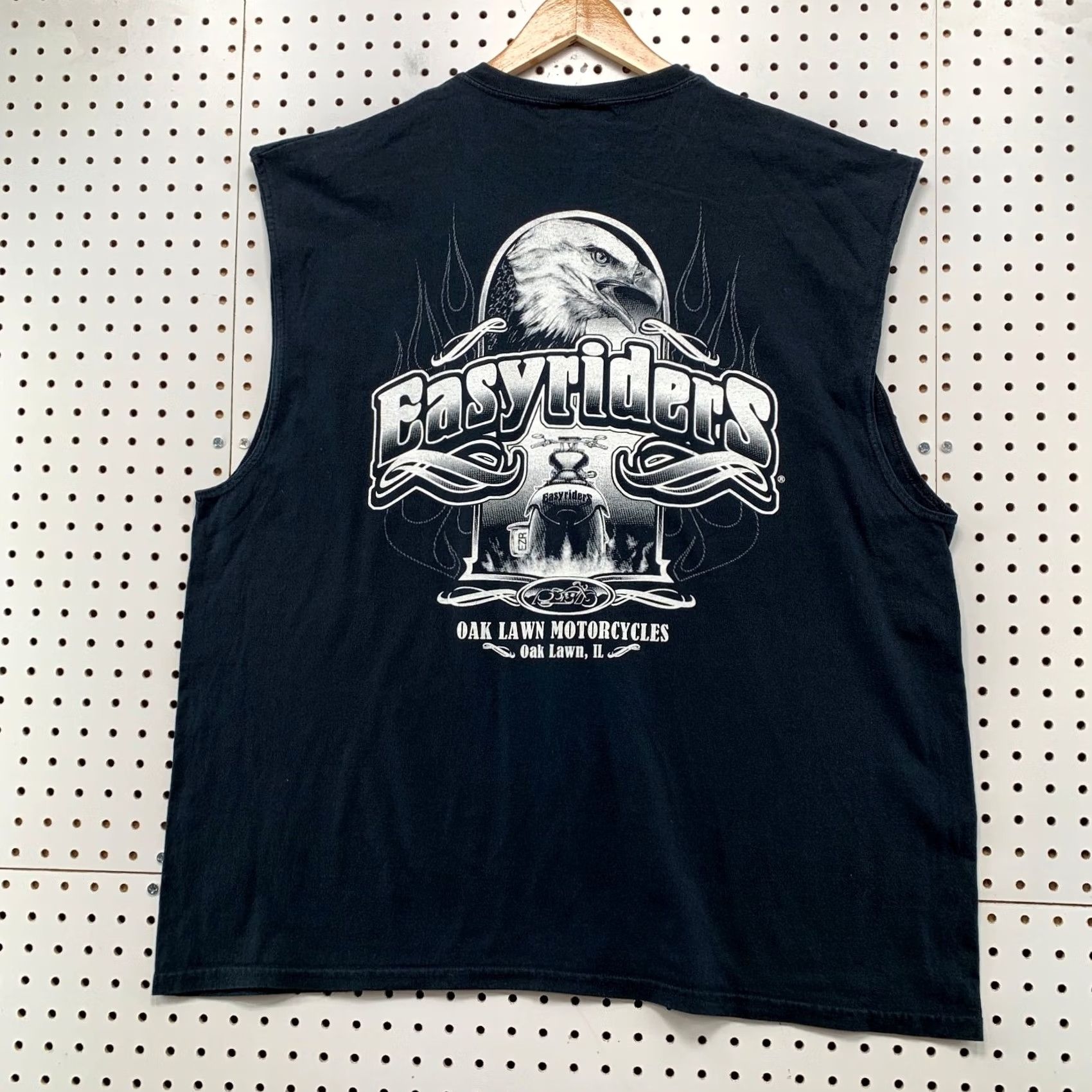 Vintage VINTAGE Easyriders Shirt Mens 2XL Black Oak Lawn Eagle Wrench Hardcore Size US XXL / EU 58 / 5 - 2 Thumbnail