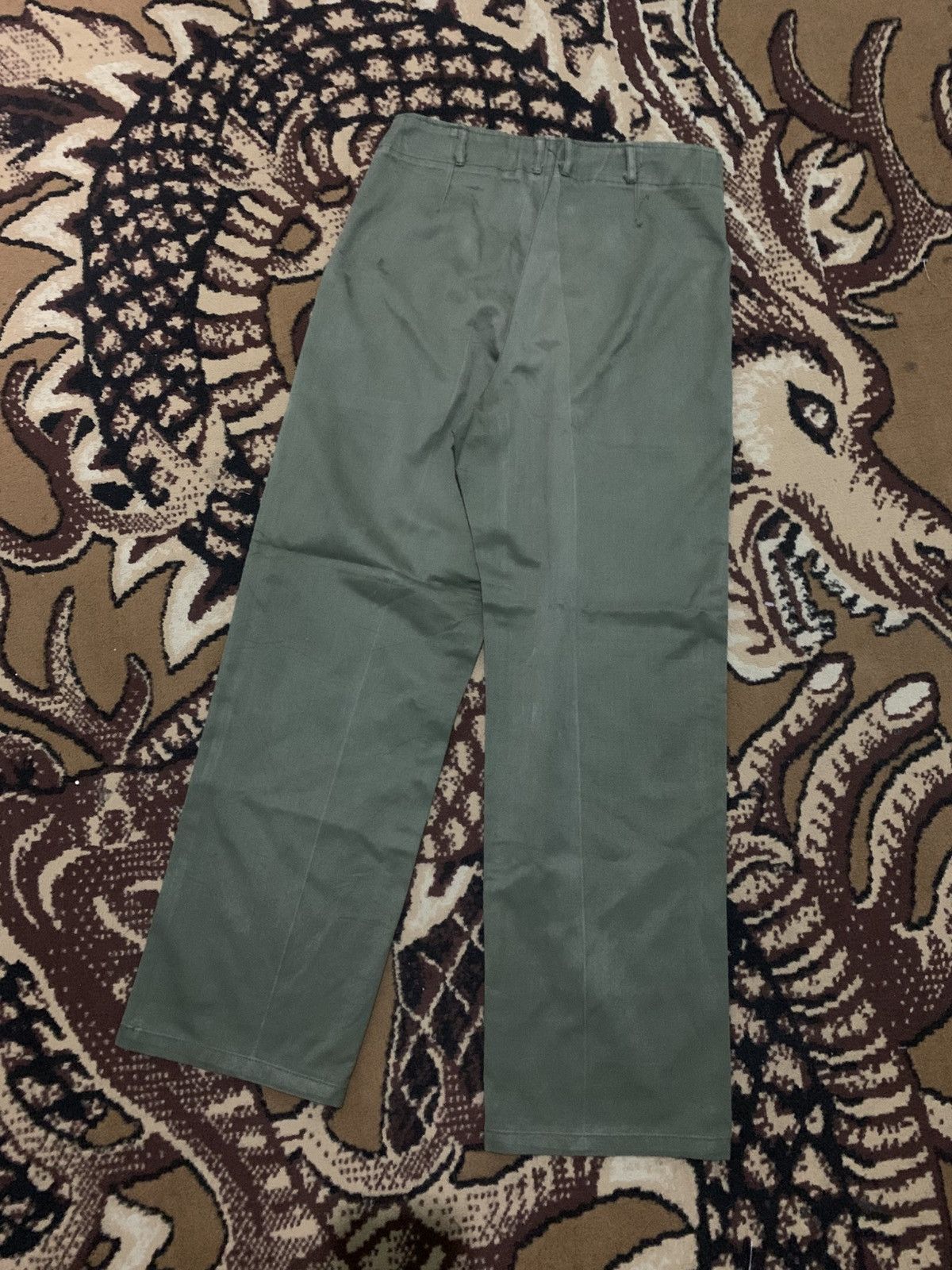 Vintage 80s Fatigue Pants Army OG 107 Size US 30 / EU 46 - 2 Thumbnail