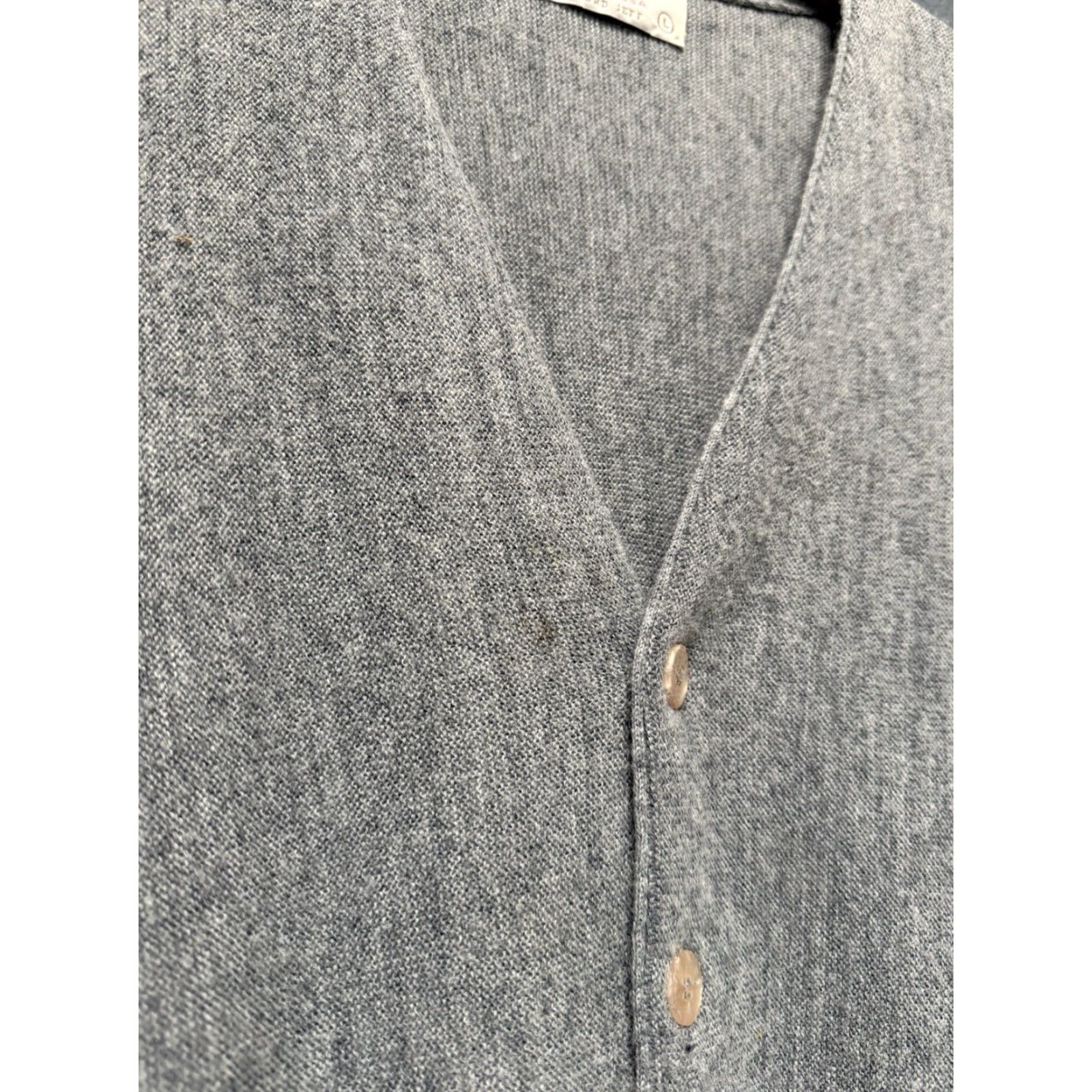 Vintage VINTAGE Jefflinks Cardigan Sweater Mens Gray L USA Made Size US L / EU 52-54 / 3 - 4 Thumbnail