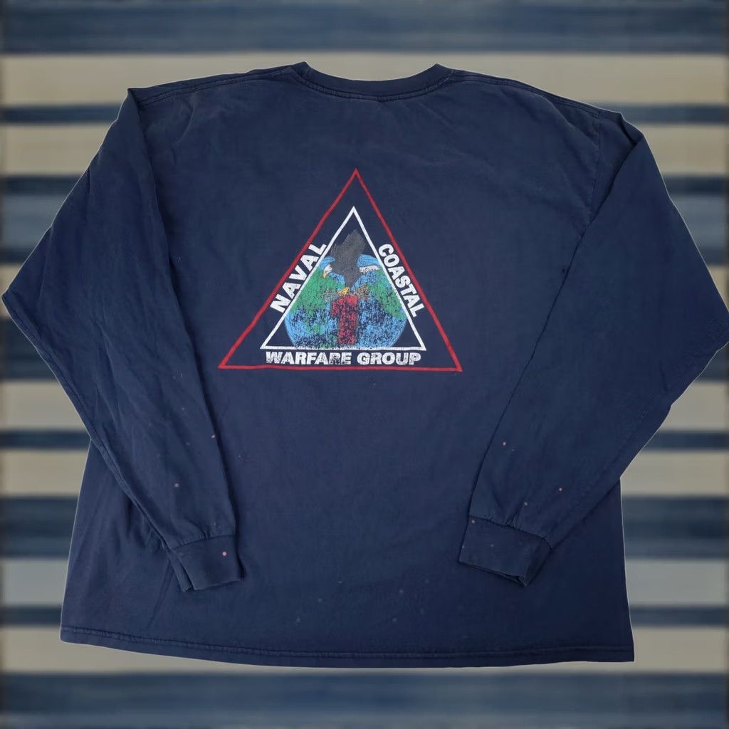 Vintage VINTAGE Military NCWG-1 Naval Coastal Warfare Group Mens XXL Graphic Long Sleeve T Shirt Size US XXL / EU 58 / 5 - 1 Thumbnail