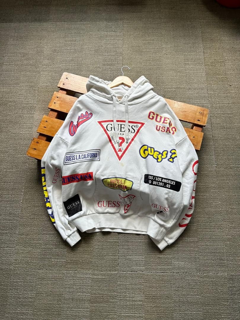 GUESS ALL LOGO HOODIE