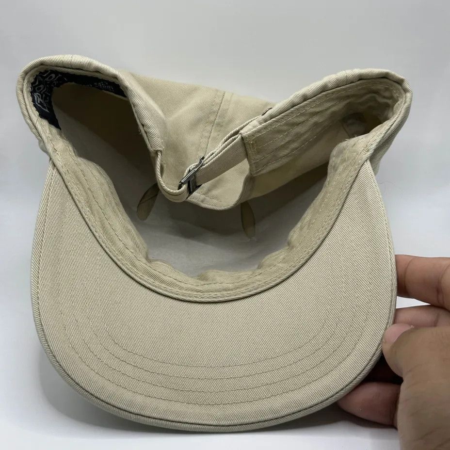 Polo Ralph Lauren Vintage Polo Ralph Lauren Beige Big P Logo Baseball Cap Size ONE SIZE - 3 Thumbnail