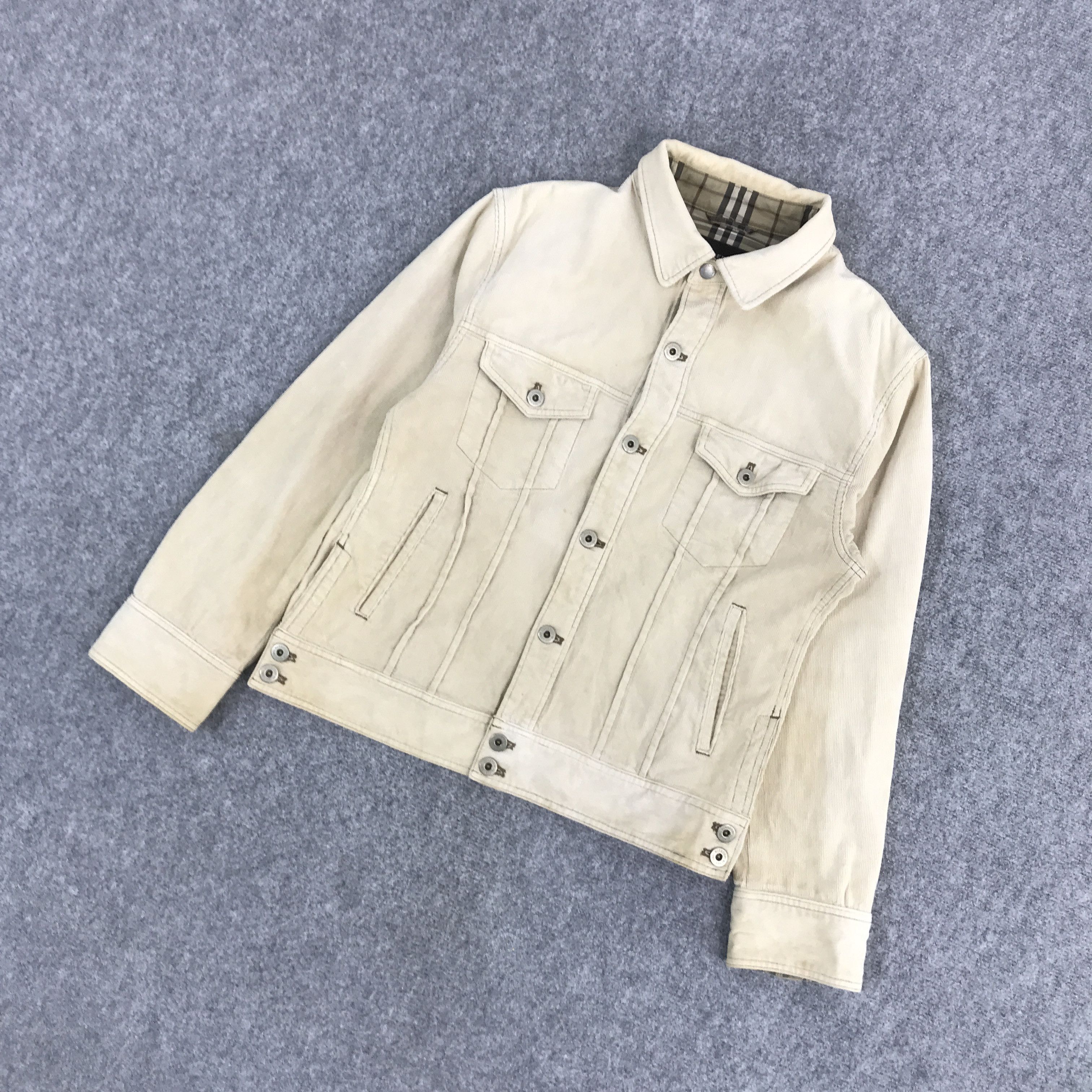 Burberry × Japanese Brand BURBERRY CORDUROY BUTTON UP JACKET Size US M / EU 48-50 / 2 - 5 Thumbnail