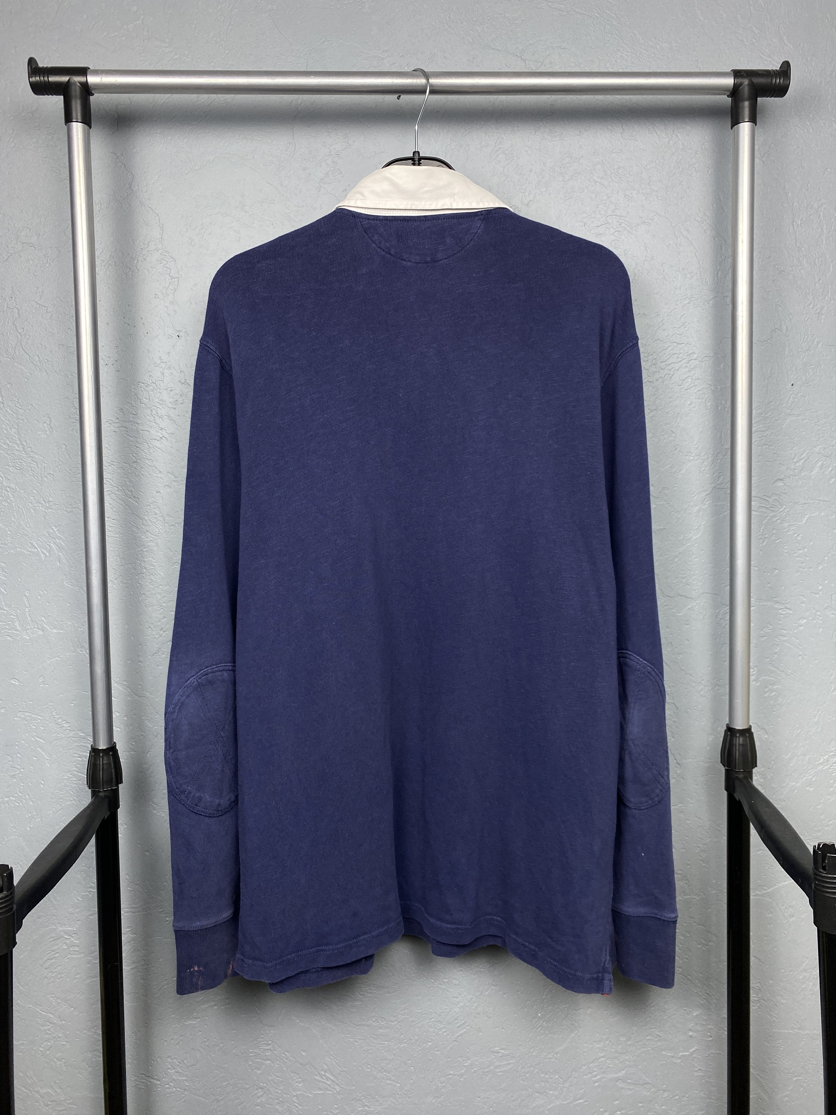 Polo Ralph Lauren Polo Ralph Lauren Vintage Mens Rugby Long Sleeve Polo Shirt Size US XL / EU 56 / 4 - 9 Thumbnail
