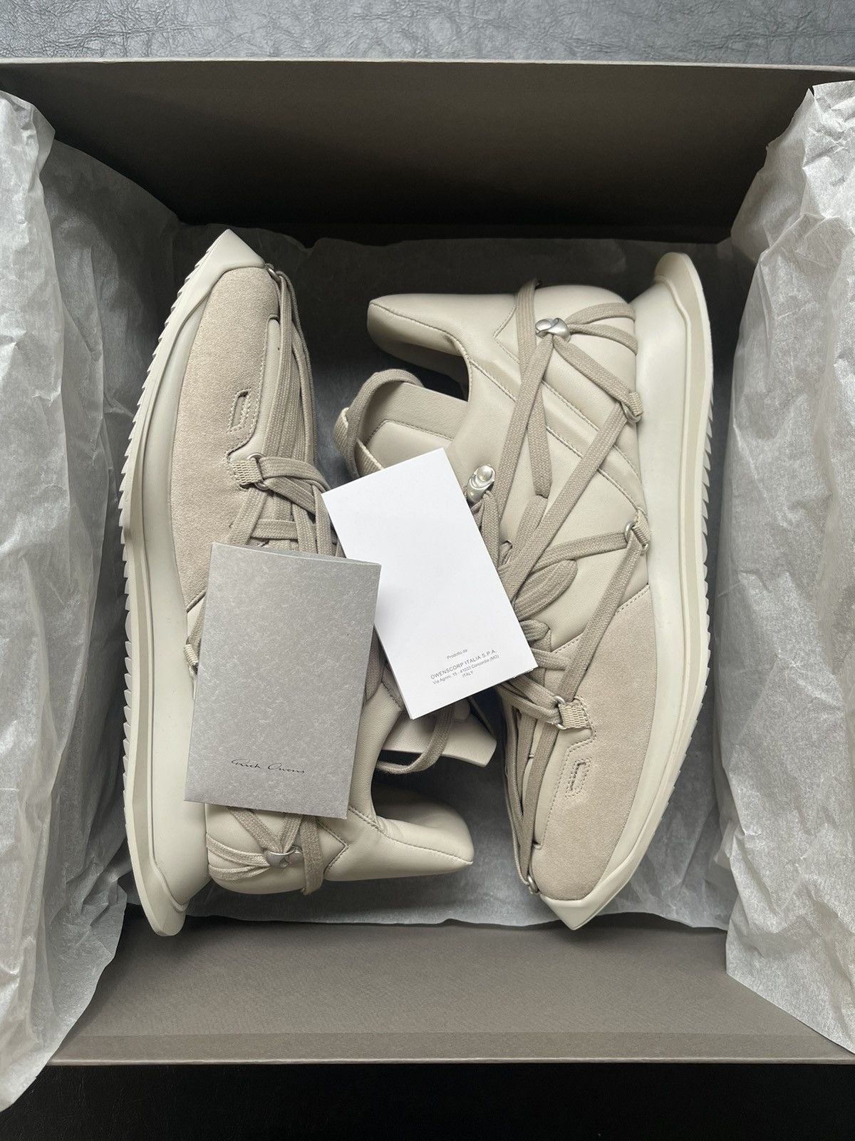 Rick Owens RICK OWENS MAXIMAL RUNNER PEARL Size US 9.5 / EU 42-43 - 3 Thumbnail