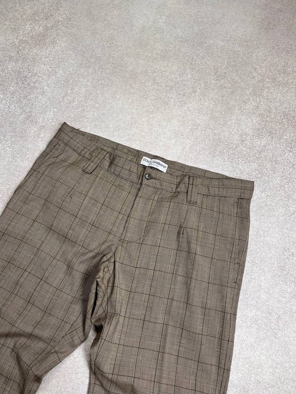 Designer Vintage Dolce & Gabbana Brown Virgin Wool Pants 50 Size US 34 / EU 50 - 2 Thumbnail