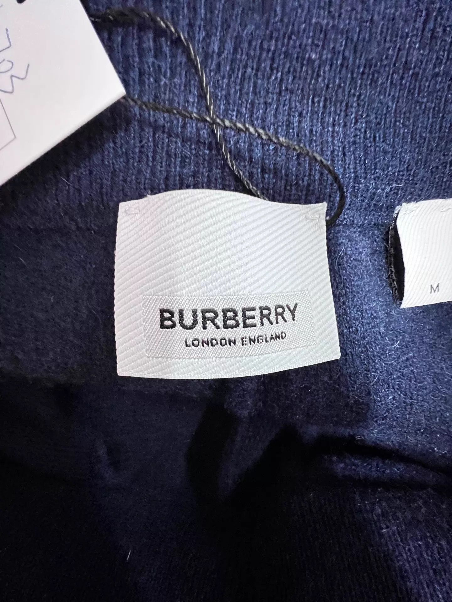 Burberry Burberry solid small logo drawstring knit cuff track pants M Size US 32 / EU 48 - 3 Thumbnail
