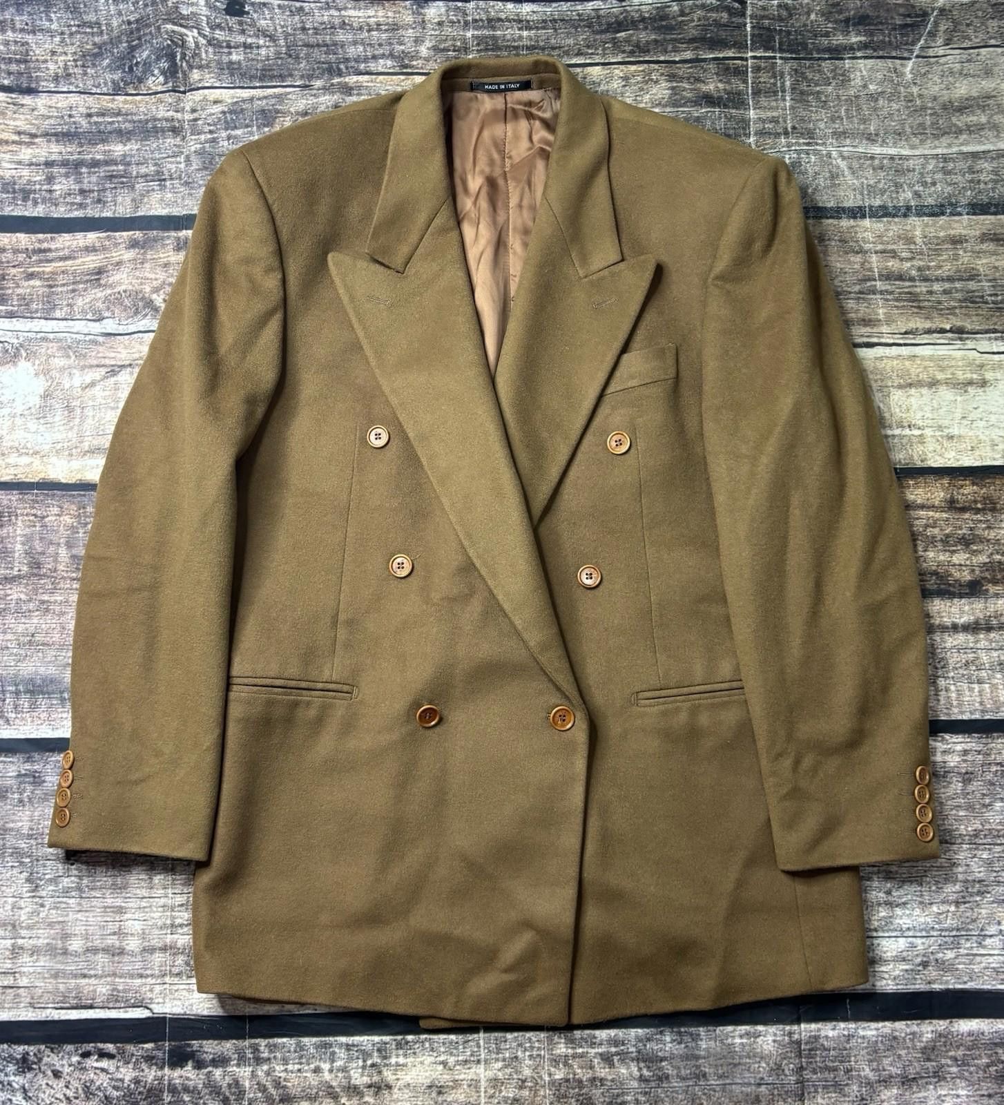 Paolo Vista Blazer Jacket Sports Coat Men 44 100% Cashmere