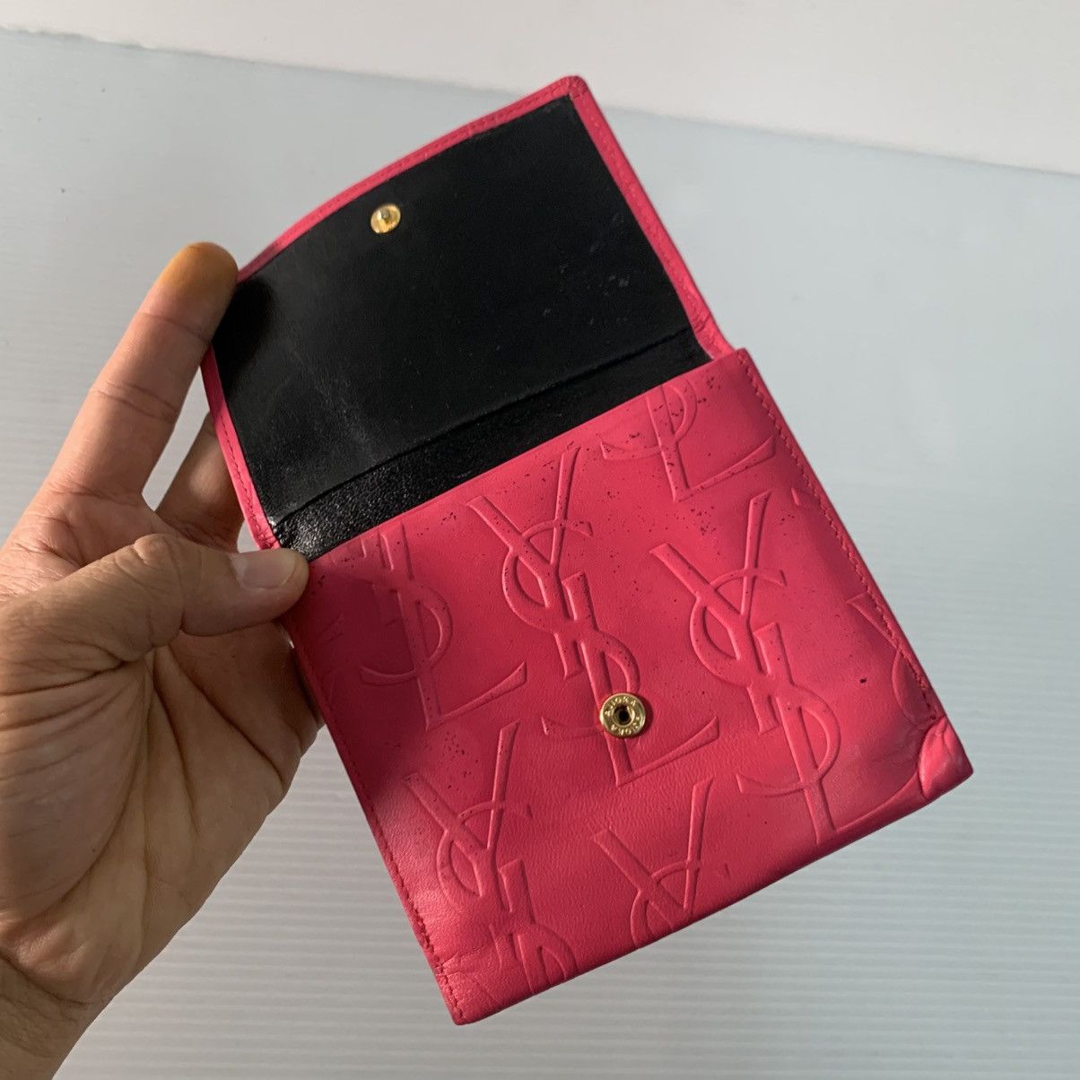 Yves Saint Laurent Yves Saint Laurent Leather Wallet Size ONE SIZE - 7 Thumbnail