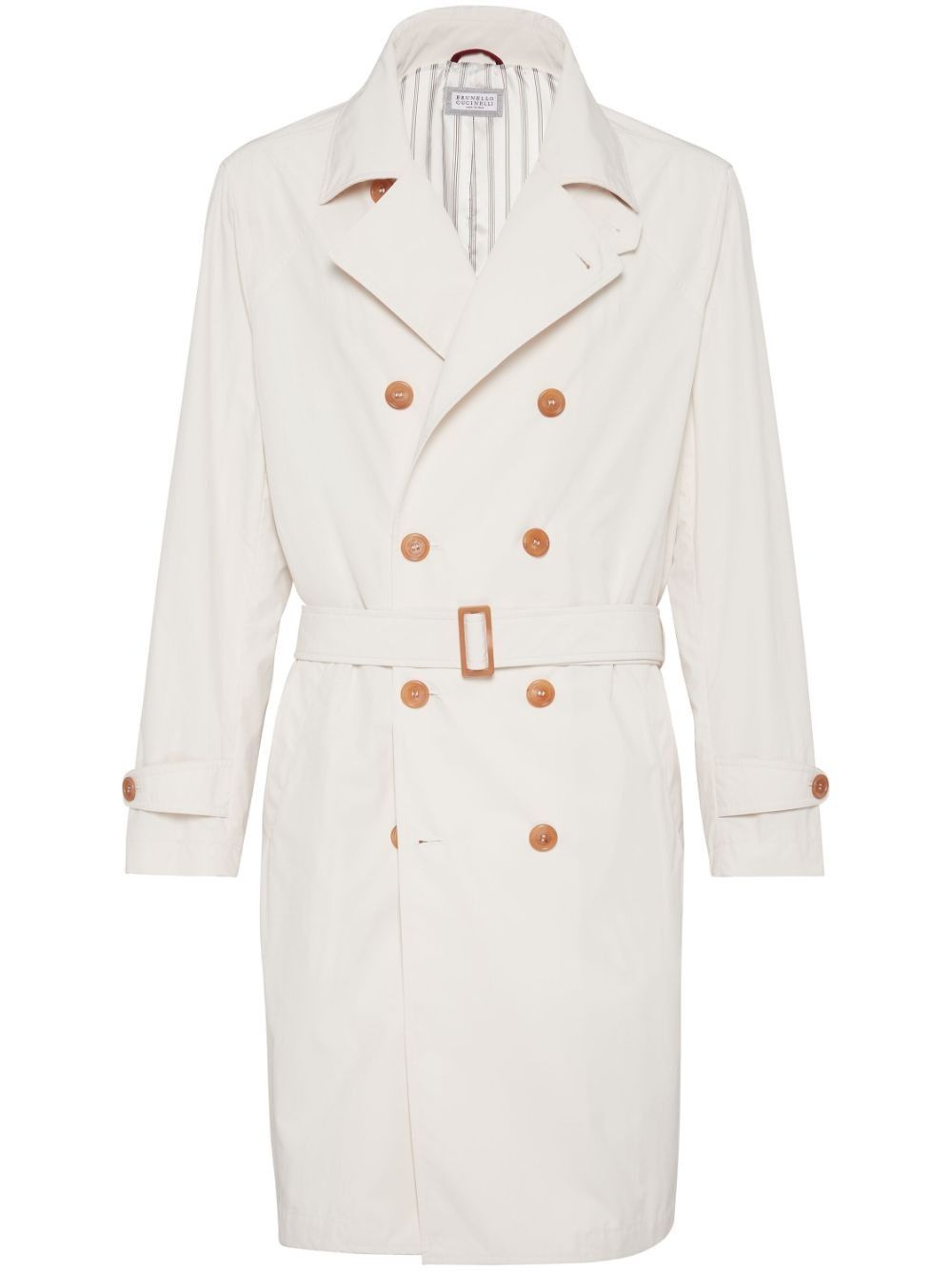 Brunello Cucinelli Raincoat in Open White Size US L / EU 52-54 / 3 - 1 Thumbnail