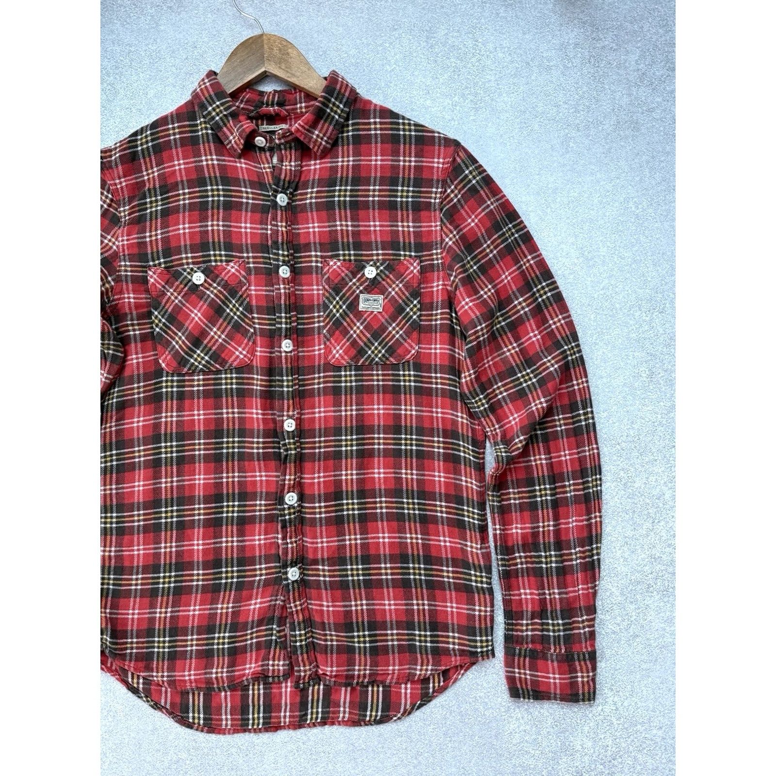 Vintage DENIM & SUPPLY RALPH LAUREN Plaid Flannel Shirt Red Check Button Up Mens Size S Size US S / EU 44-46 / 1 - 4 Thumbnail