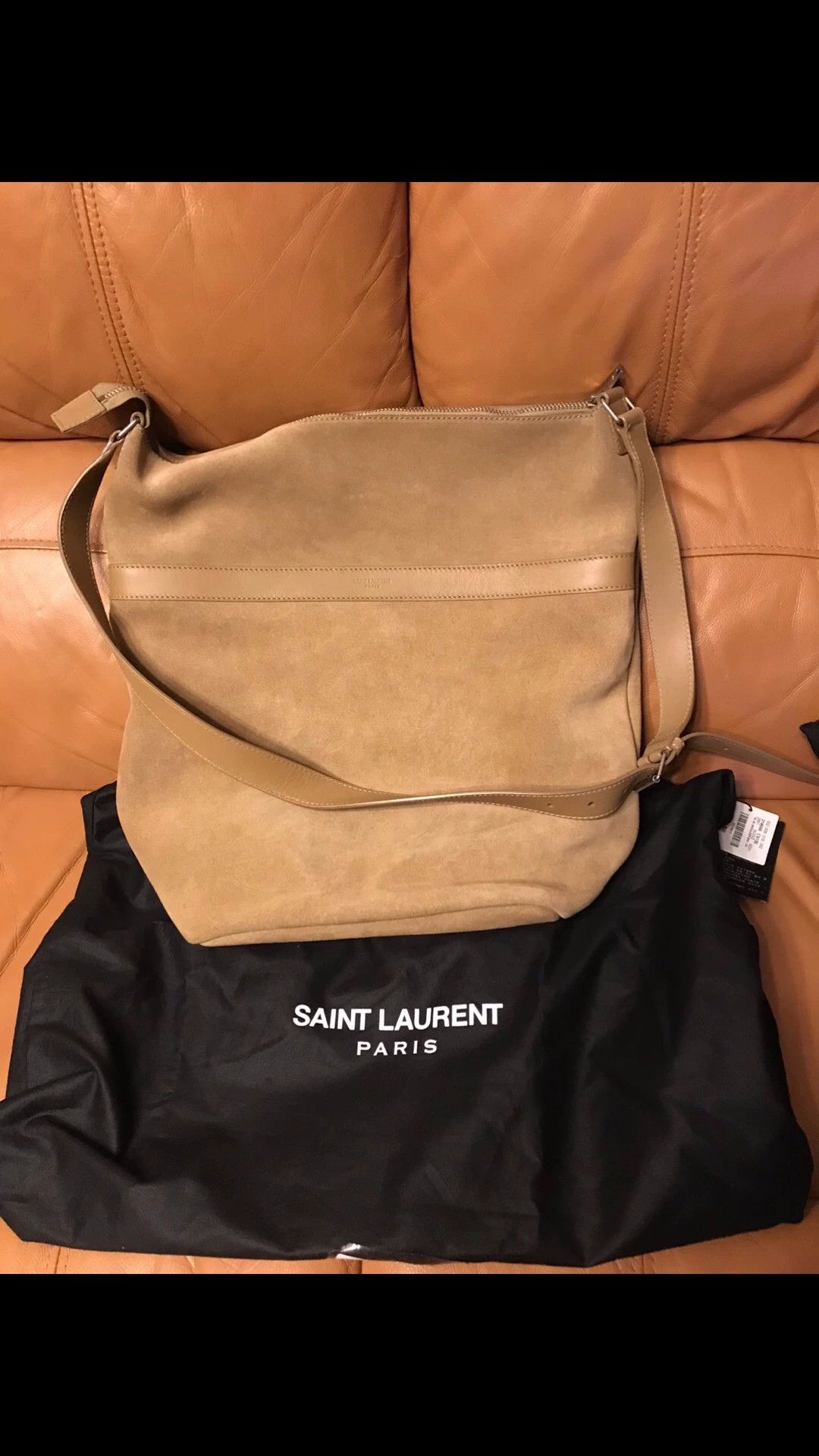 Saint Laurent Paris SLP crossbody messenger bag cowhide suede Size ONE SIZE - 1 Thumbnail
