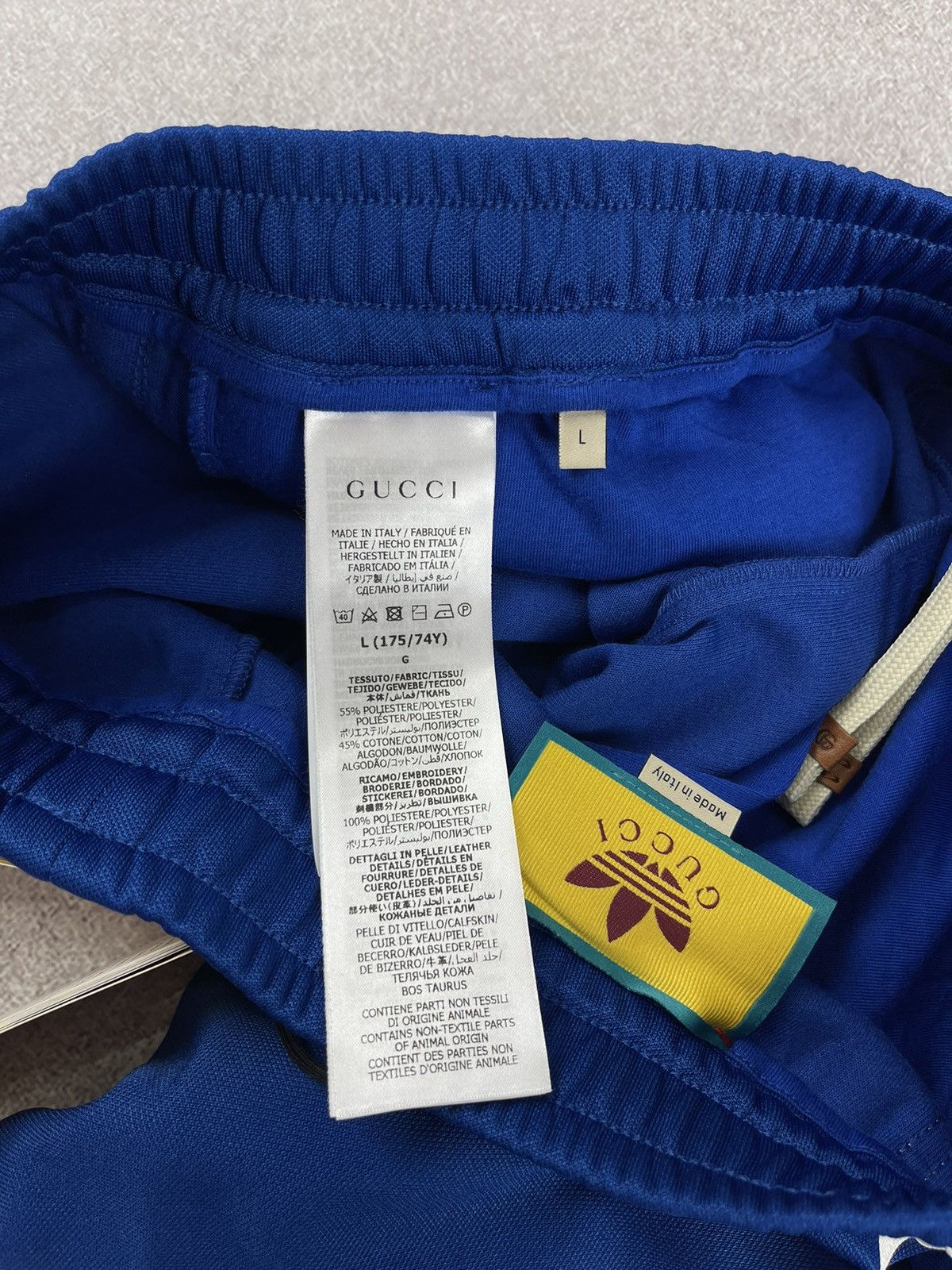 Gucci Gucci x Adidas Jersey Jogging Pants Blue Size L Size 27" / US 4 / IT 40 - 10 Thumbnail