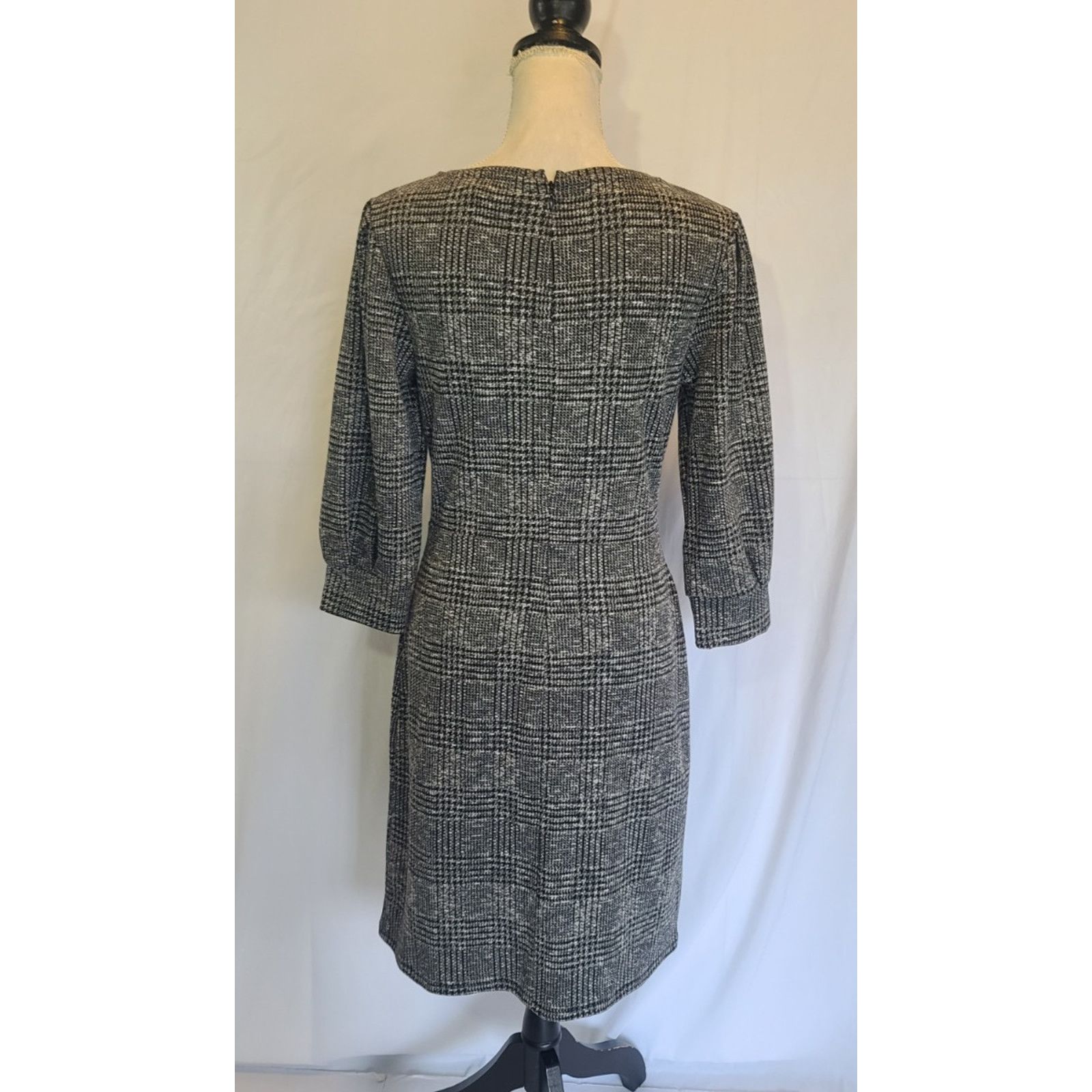 LK Bennett New LK Bennett Phillipa Black Gray Jersey Dress EUR 40 US 8 Size M / US 6-8 / IT 42-44 - 7 Thumbnail