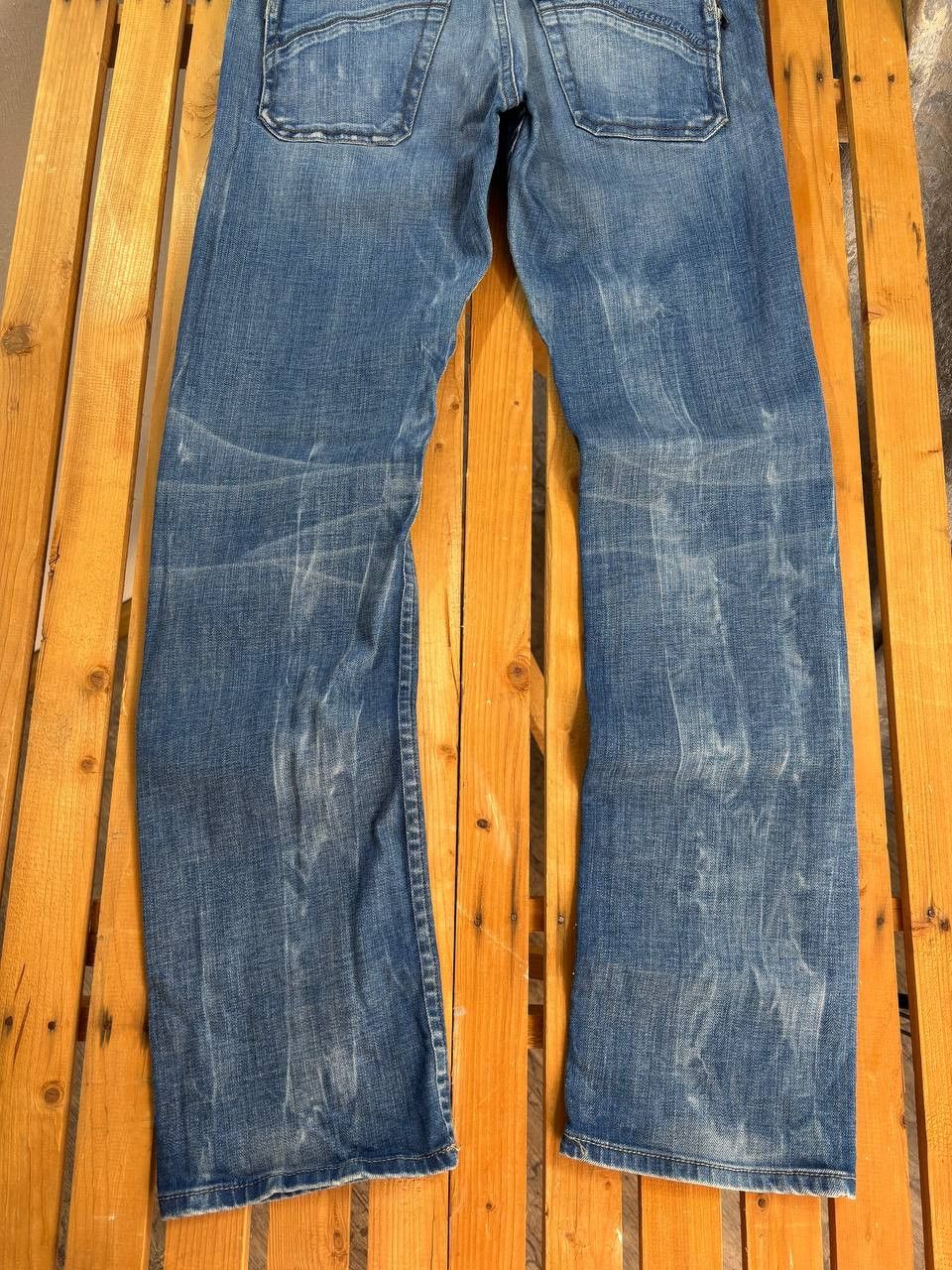 Diesel Diesel Poiak Selvedge Washed Lampo Zip Pockets Denim Jeans Size US 31 - 3 Thumbnail