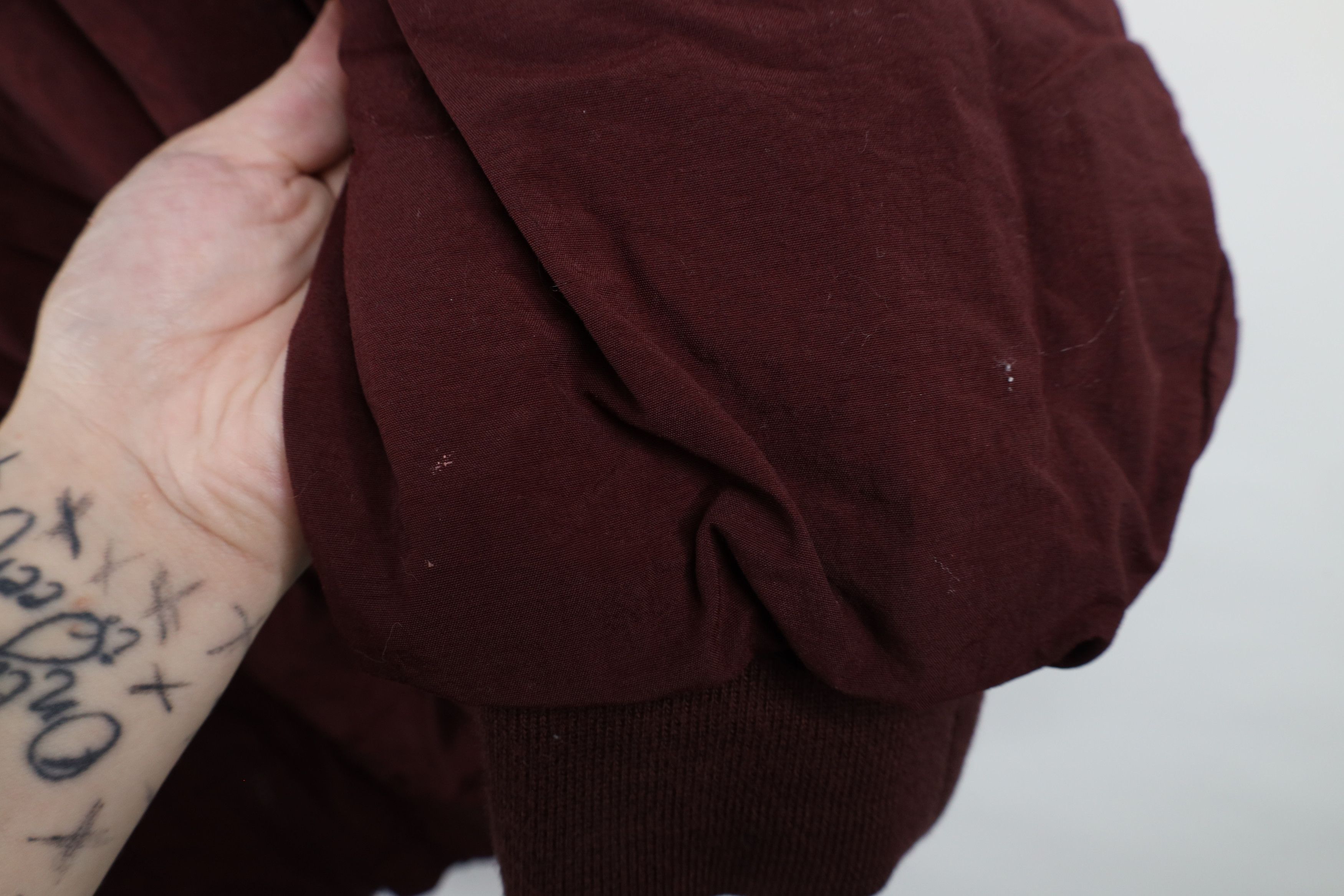Vintage Vintage 90s Streetwear Fleece Lined Full Zip Jacket Burgundy Size US XXL / EU 58 / 5 - 8 Thumbnail