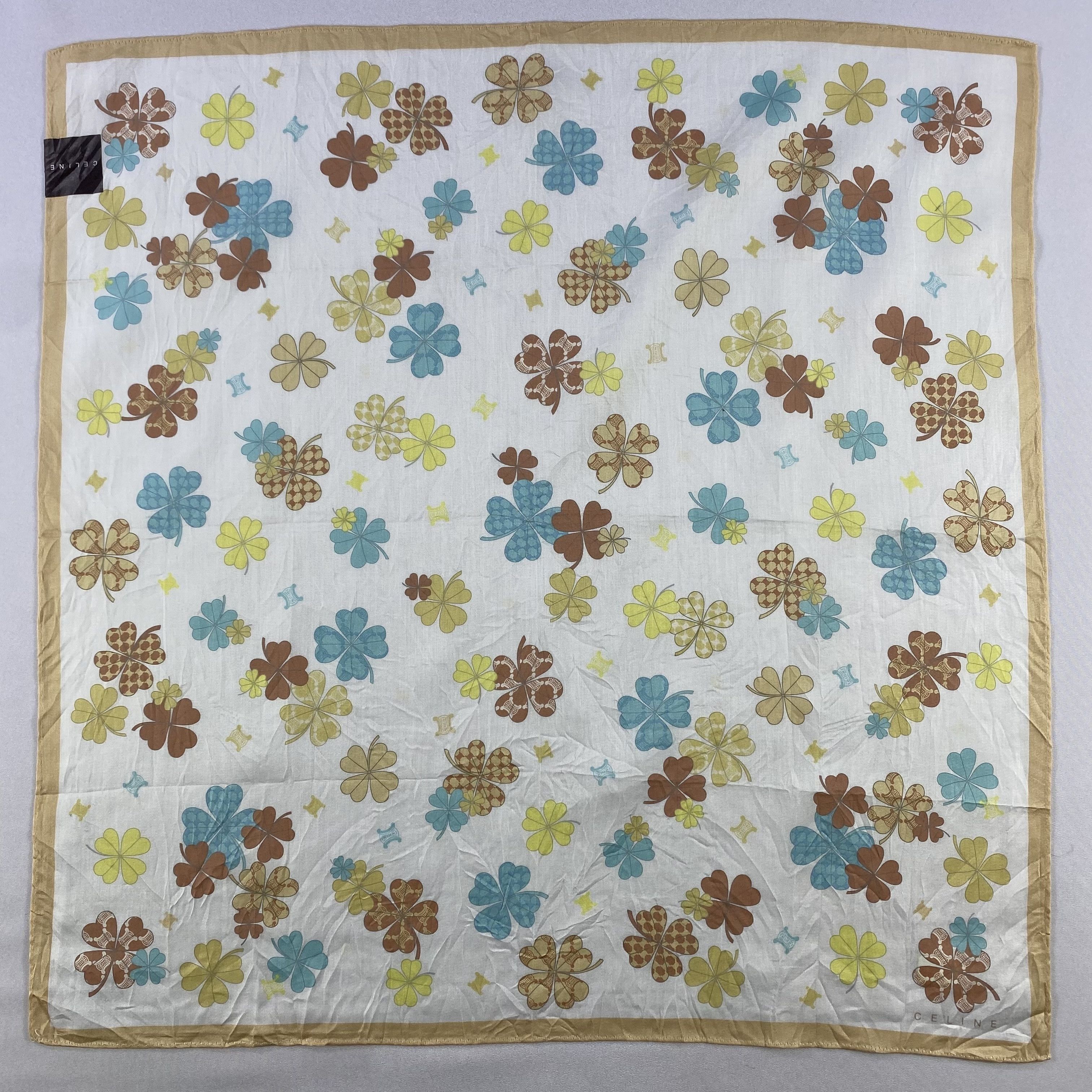 Celine × Vintage NWT Celine Bandana/ Handkerchief / Neckerchief Size ONE SIZE - 1 Thumbnail