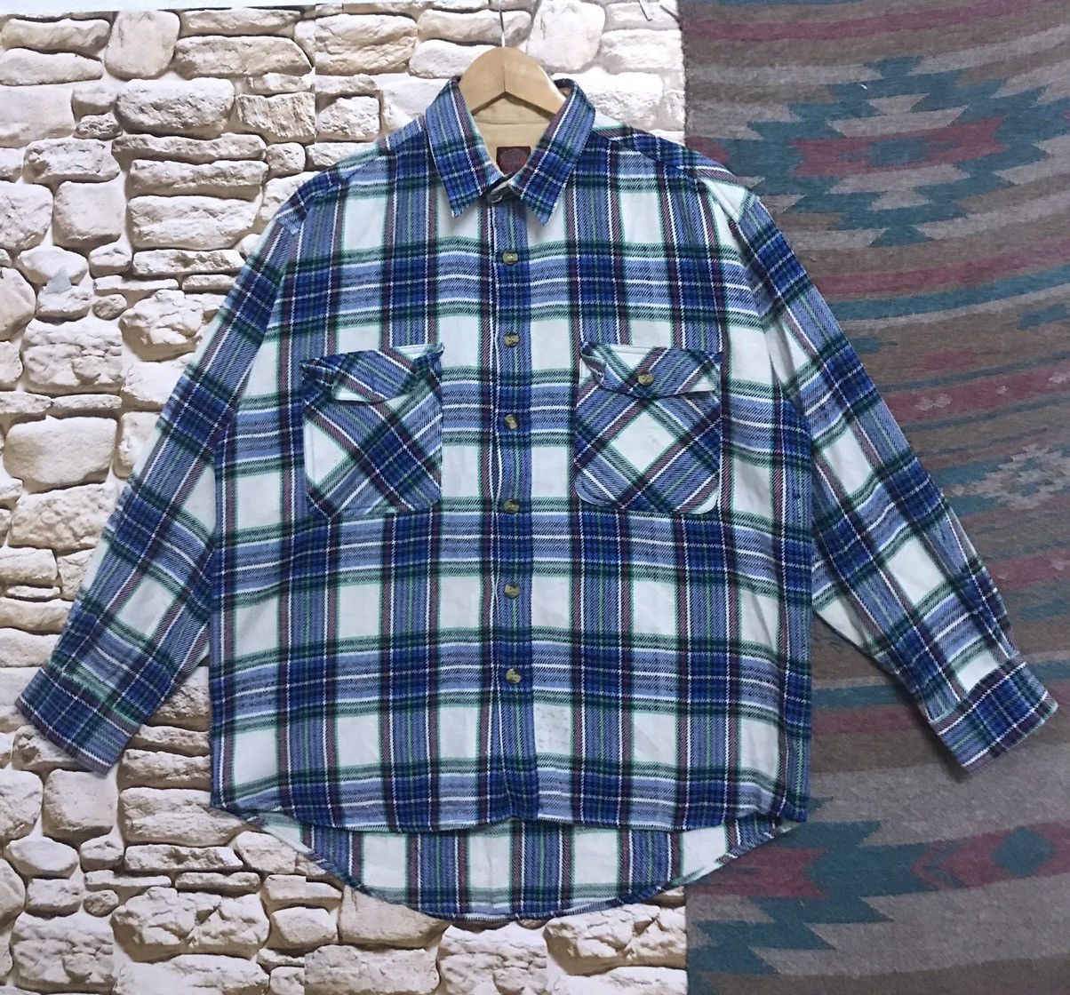 Vintage Vintage MuddyFox Work Wear Flannel Size US L / EU 52-54 / 3 - 1 Thumbnail