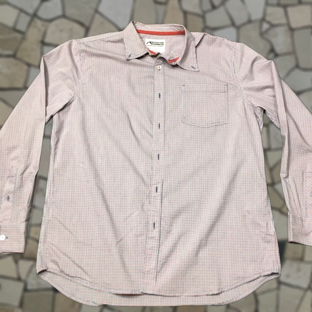 Mountain Khakis Mountain Khakis CHECK Shirt LARGE Cotton/Lycra Blend, Short Sleeve, Button-Up, Multicolor, Casual, Outdoor, Men’s, Regular, Classic Fit Size US L / EU 52-54 / 3 - 1 Thumbnail