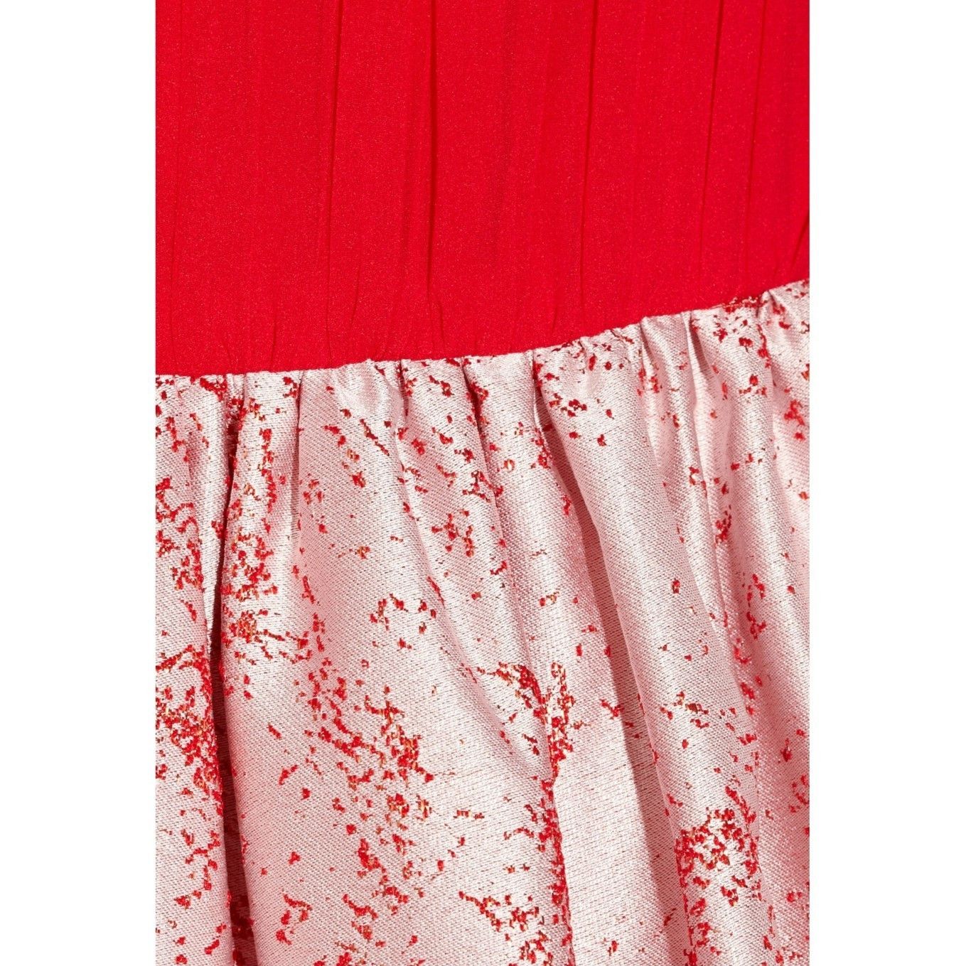 Alice + Olivia Kirie Silk & Metallic Jacquard Dress in Red Color and size 6 Size M / US 6-8 / IT 42-44 - 5 Thumbnail