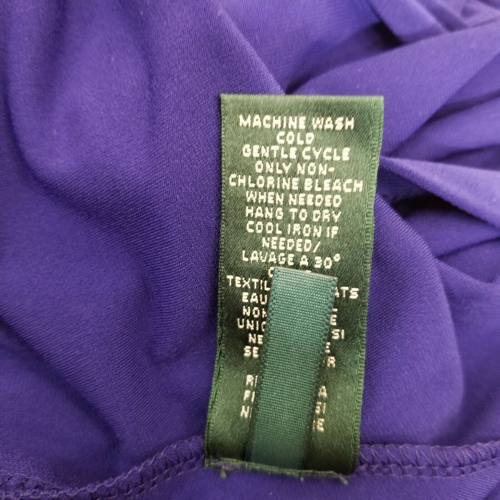 Lauren Ralph Lauren Ralph Lauren 4 Dress Blue Purple A Line Flared Boat Neck Cap Size S / US 4 / IT 40 - 8 Thumbnail