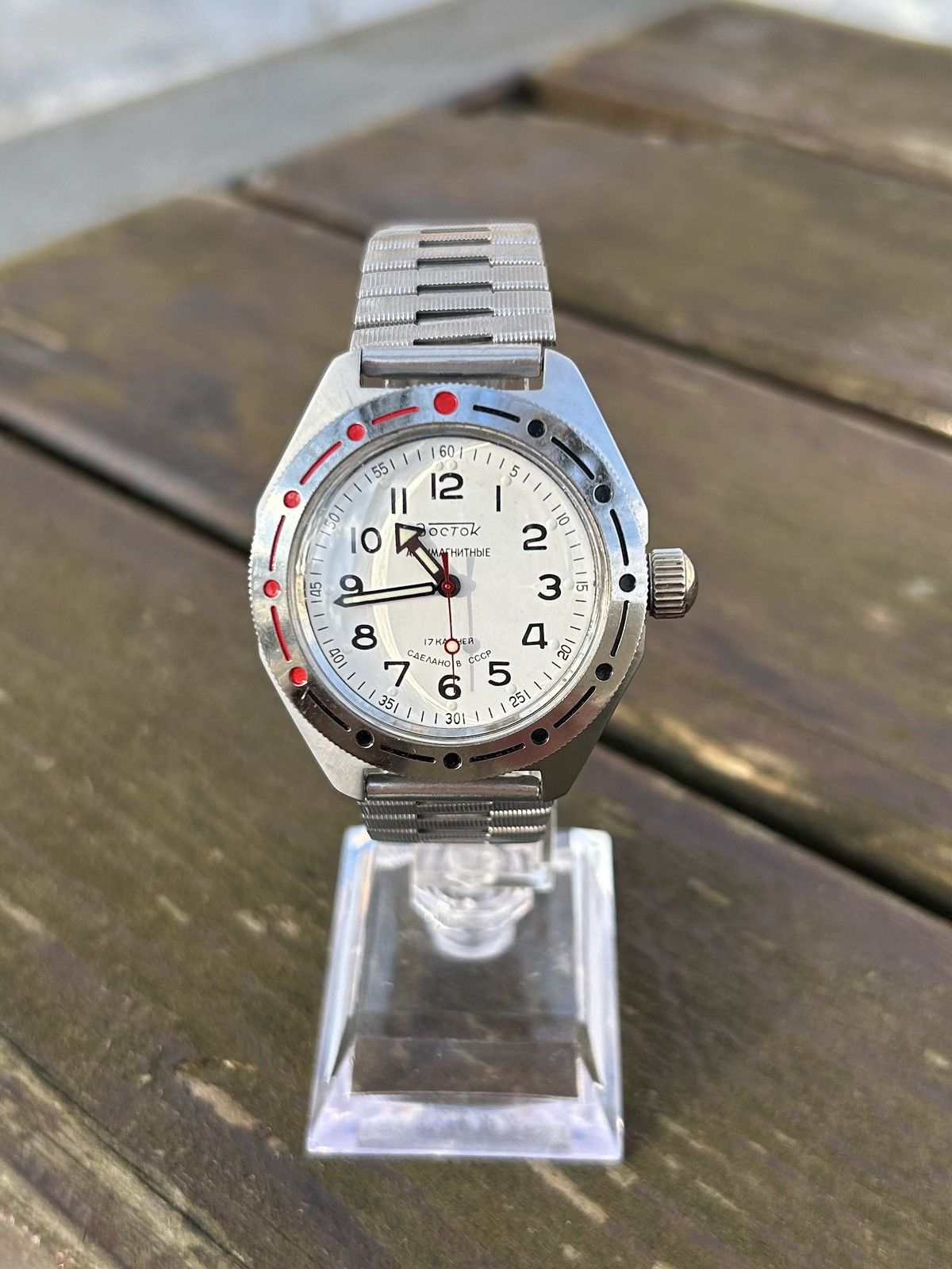 Vintage Vintage Watch Soviet USSR Mechanical Wostok Hand Winding Size ONE SIZE - 9 Thumbnail