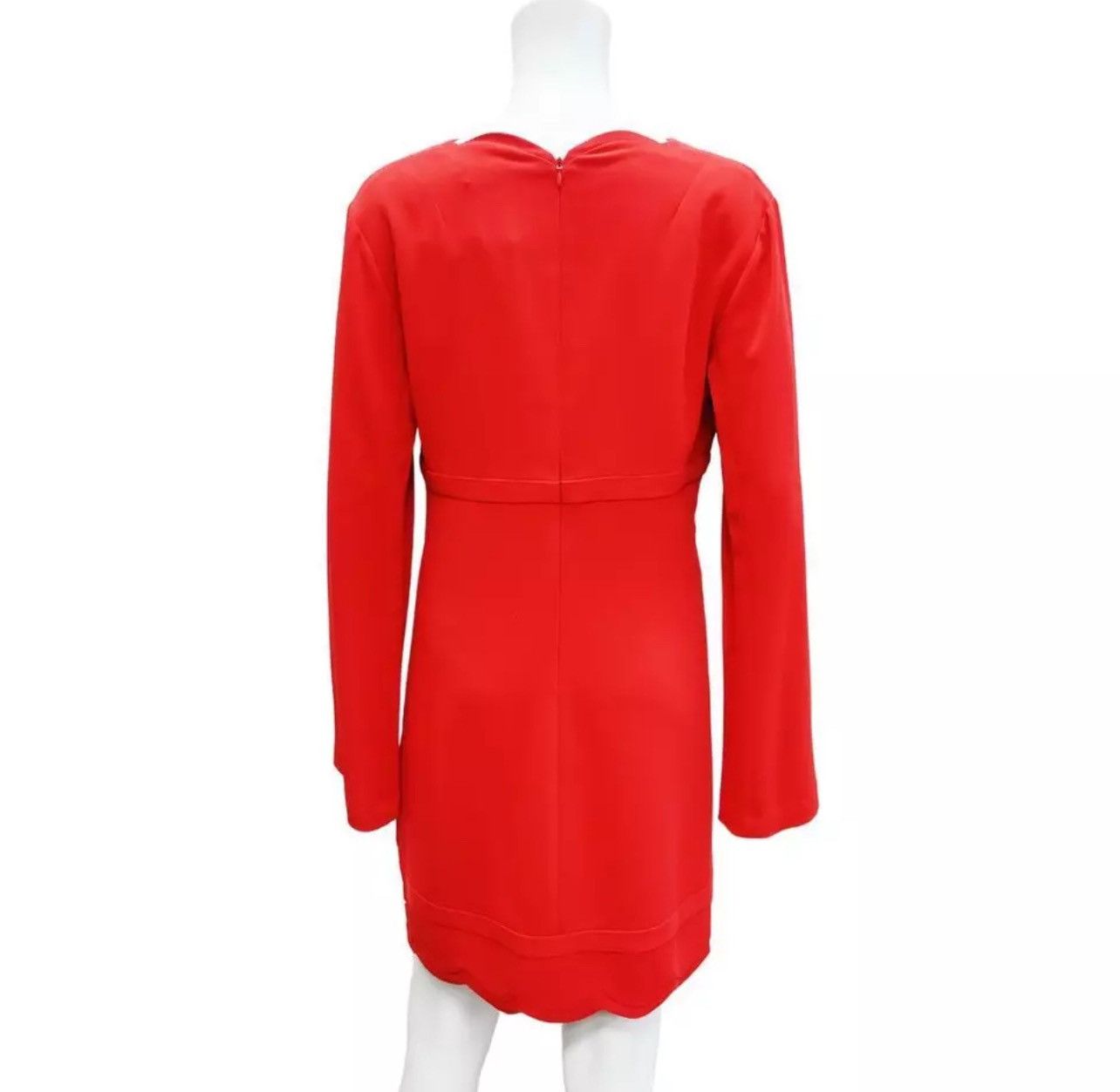 A.L.C. $500 NWT ALC | Eve Red Scalloped Dress Size: 10 Size L / US 10 / IT 46 - 6 Thumbnail