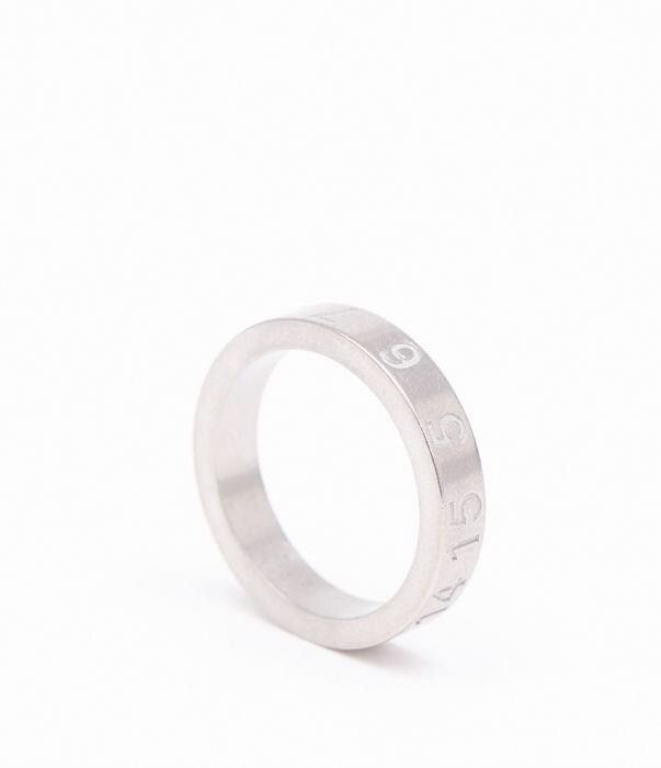 Maison Margiela o1bcso1str0526 Size: OS / Number Reference Ring in Silver Size ONE SIZE - 2 Thumbnail