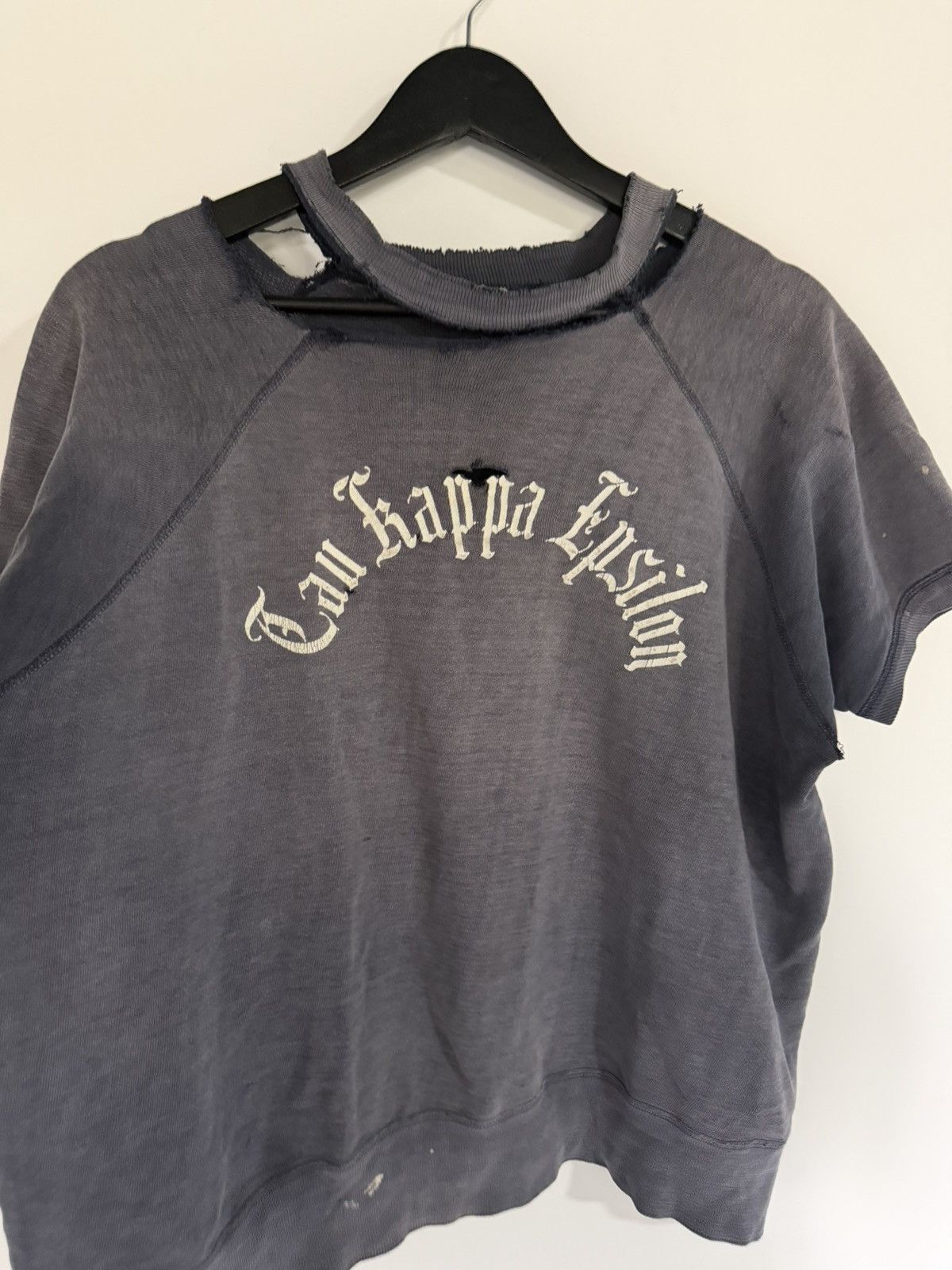 Vintage 60s Thrashed Frat Sweatshirt Size US M / EU 48-50 / 2 - 2 Thumbnail