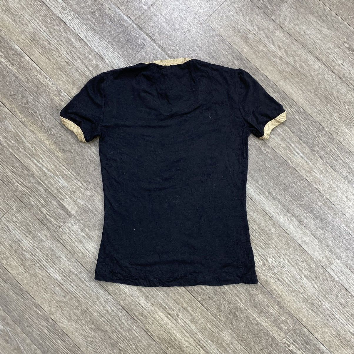 Dolce & Gabbana 1990s Vintage Dolce & Gabbana Ringer Tee Sexy Luxury Size US XS / EU 42 / 0 - 10 Thumbnail